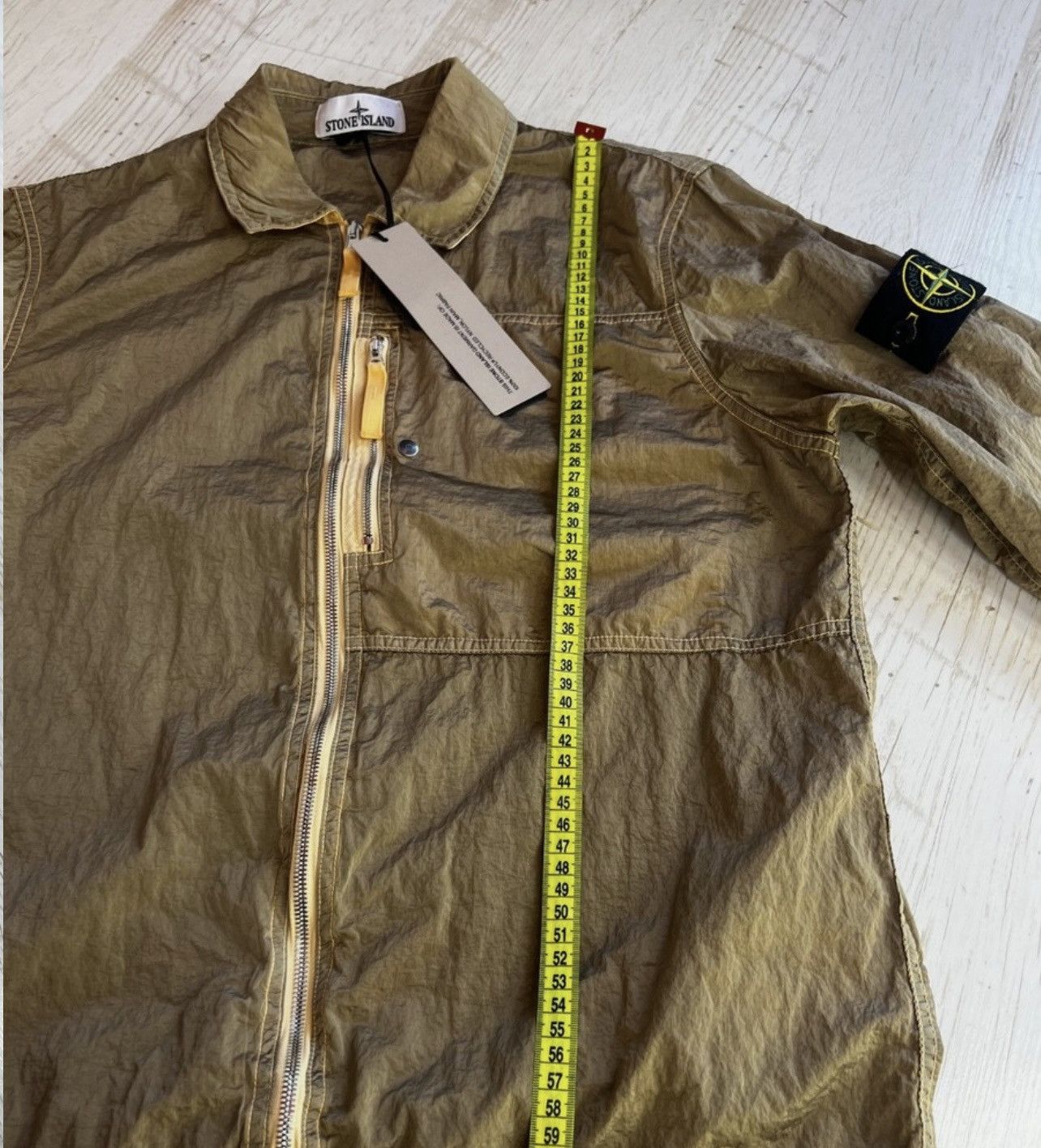 Stone Island Stone Island Nylon Metal Zip Overshirt – Mustard – Size M Size US M / EU 48-50 / 2 - 13 Thumbnail