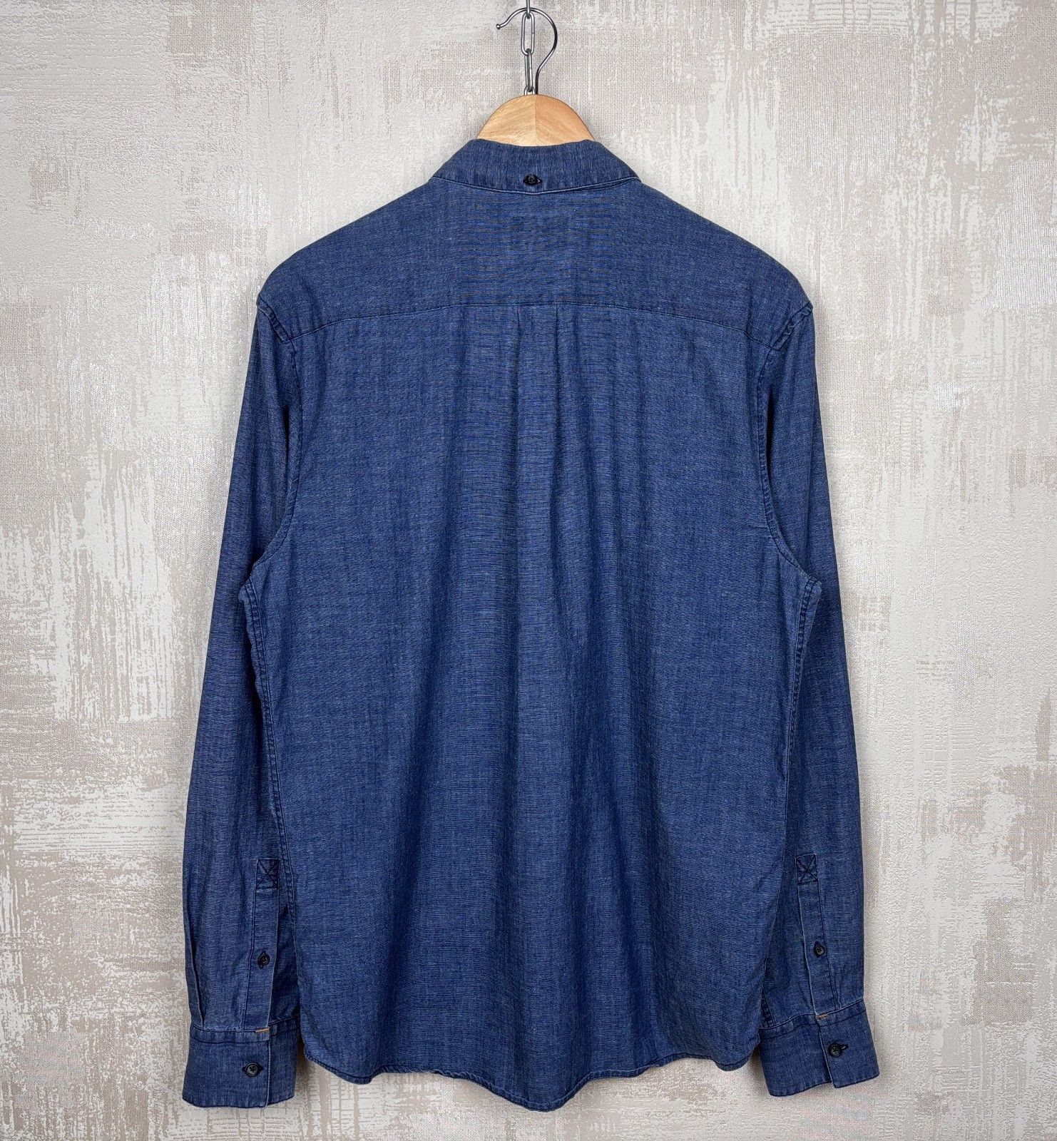 Nudie Jeans Nudie Jeans Stanley Deep Blue Long Sleeve Shirt Button Down Size US M / EU 48-50 / 2 - 13 Thumbnail