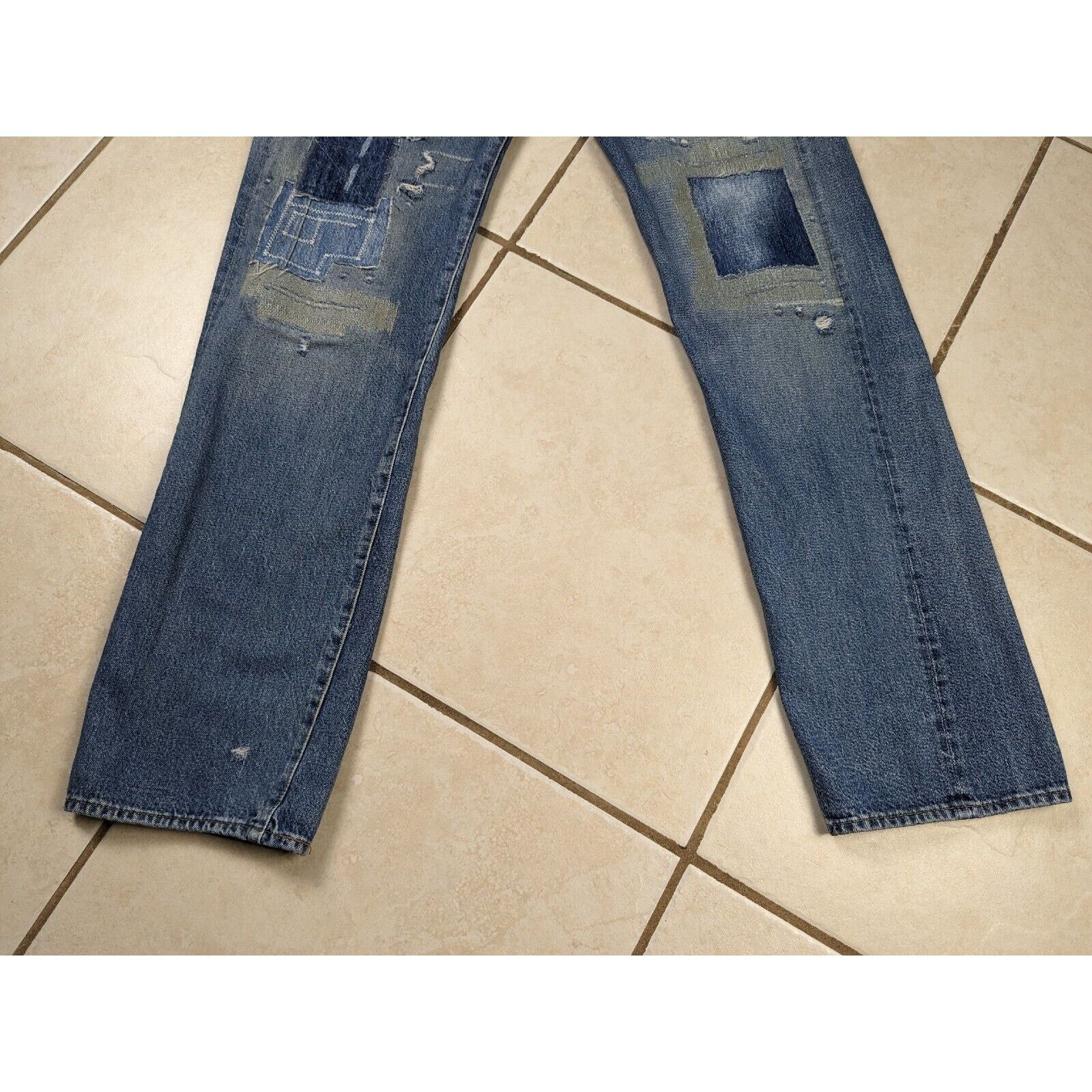 Levi's LVC LEVIS 501XX 31x34 Distressed Big E Selvedge Jeans Size US 31 - 8 Thumbnail