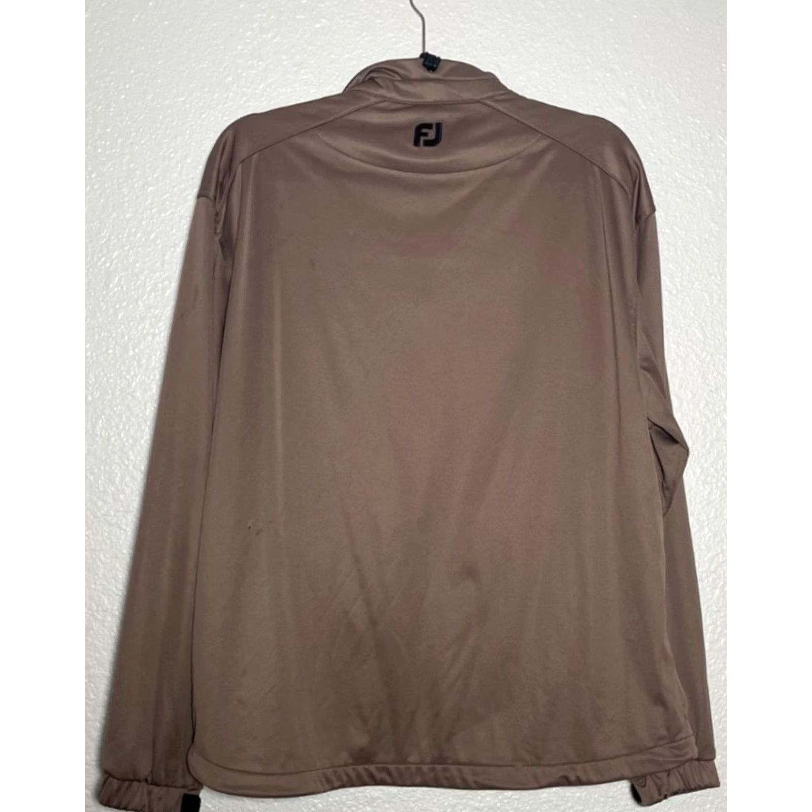 Footjoy FootJoy Golf Full Zip Jacket Men's Large Brown Lightweight Lined Pockets Size US L / EU 52-54 / 3 - 2 Thumbnail
