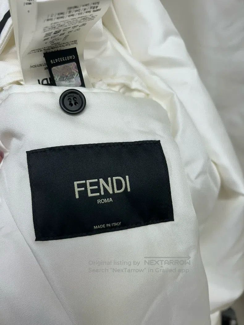 Fendi Fendi White sports casual jacket, 100% silk material Size US M / EU 48-50 / 2 - 6 Thumbnail