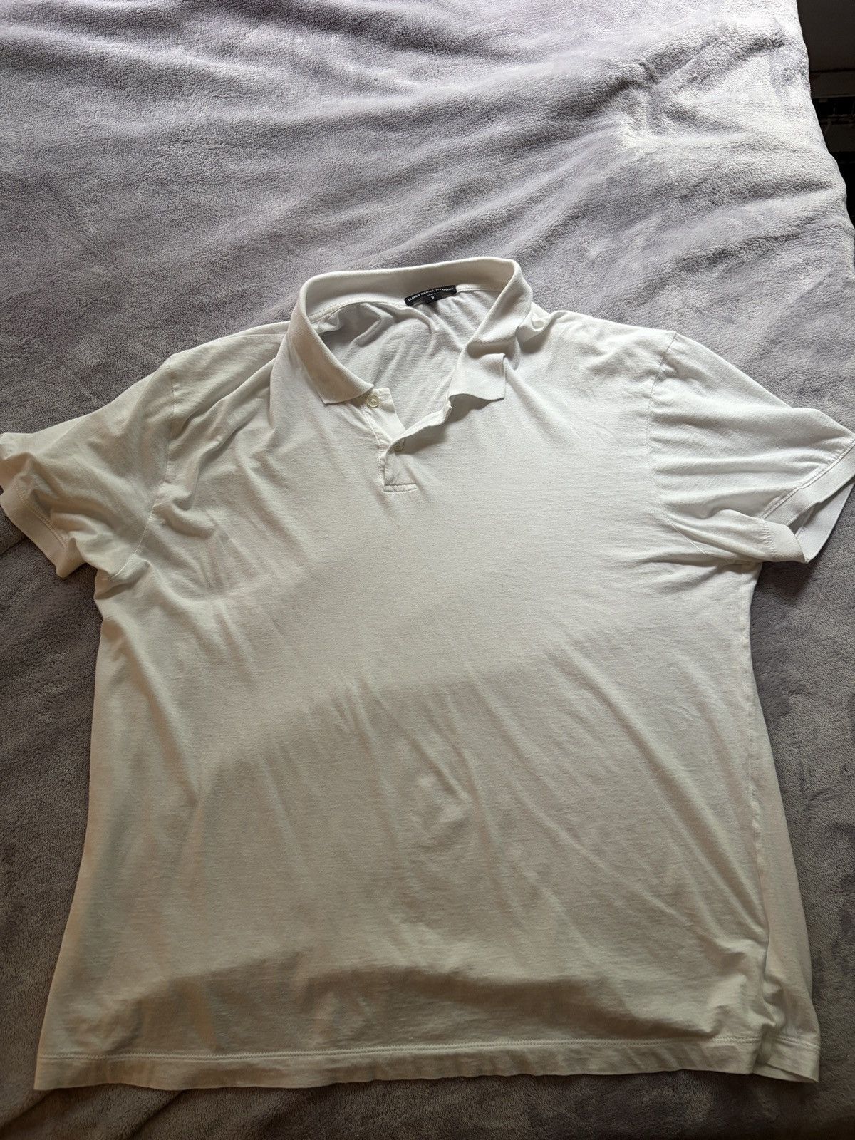 James Perse white polo