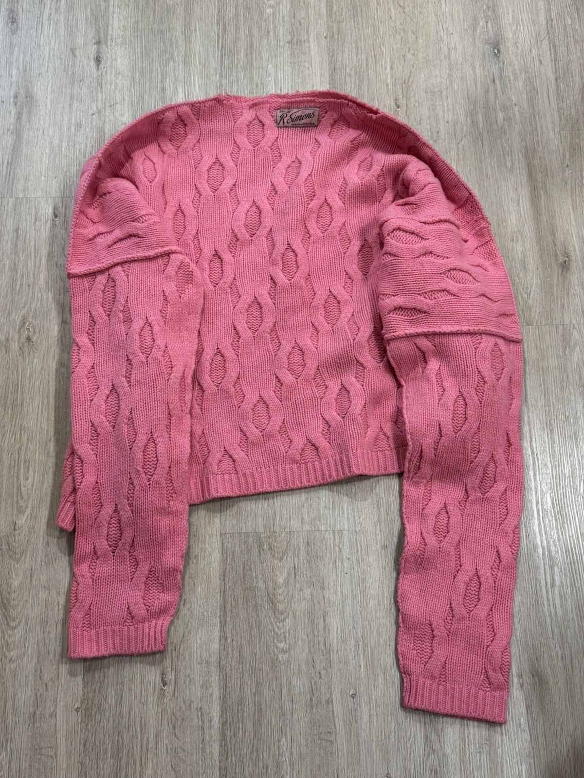 Raf Simons RafSimons 21AW Oversized Sweater in Pink Size US XXL / EU 58 / 5 - 1 Thumbnail