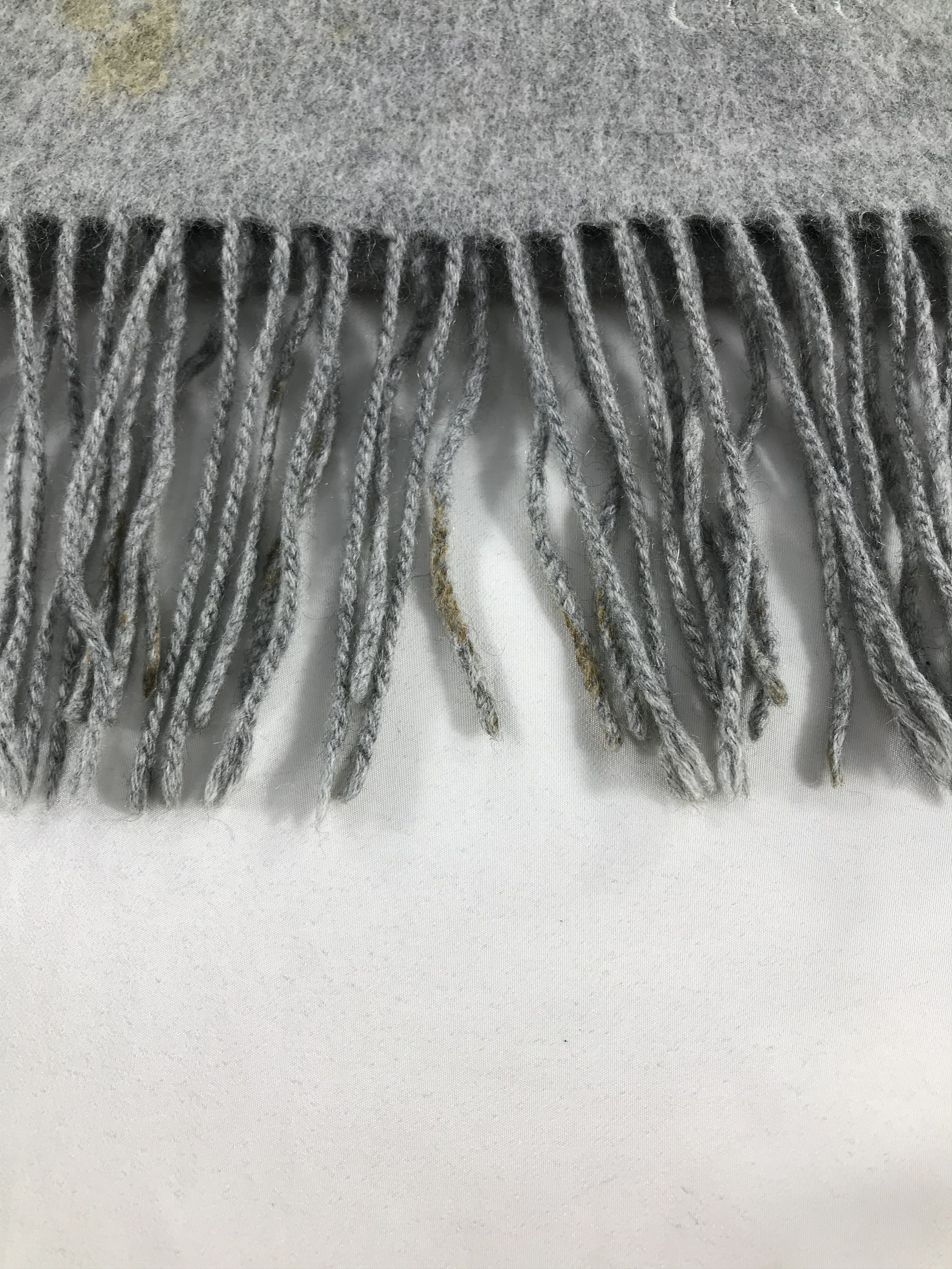 Vintage Chloe Grey Cashmere Scarf Muffler V420 Size ONE SIZE - 6 Thumbnail
