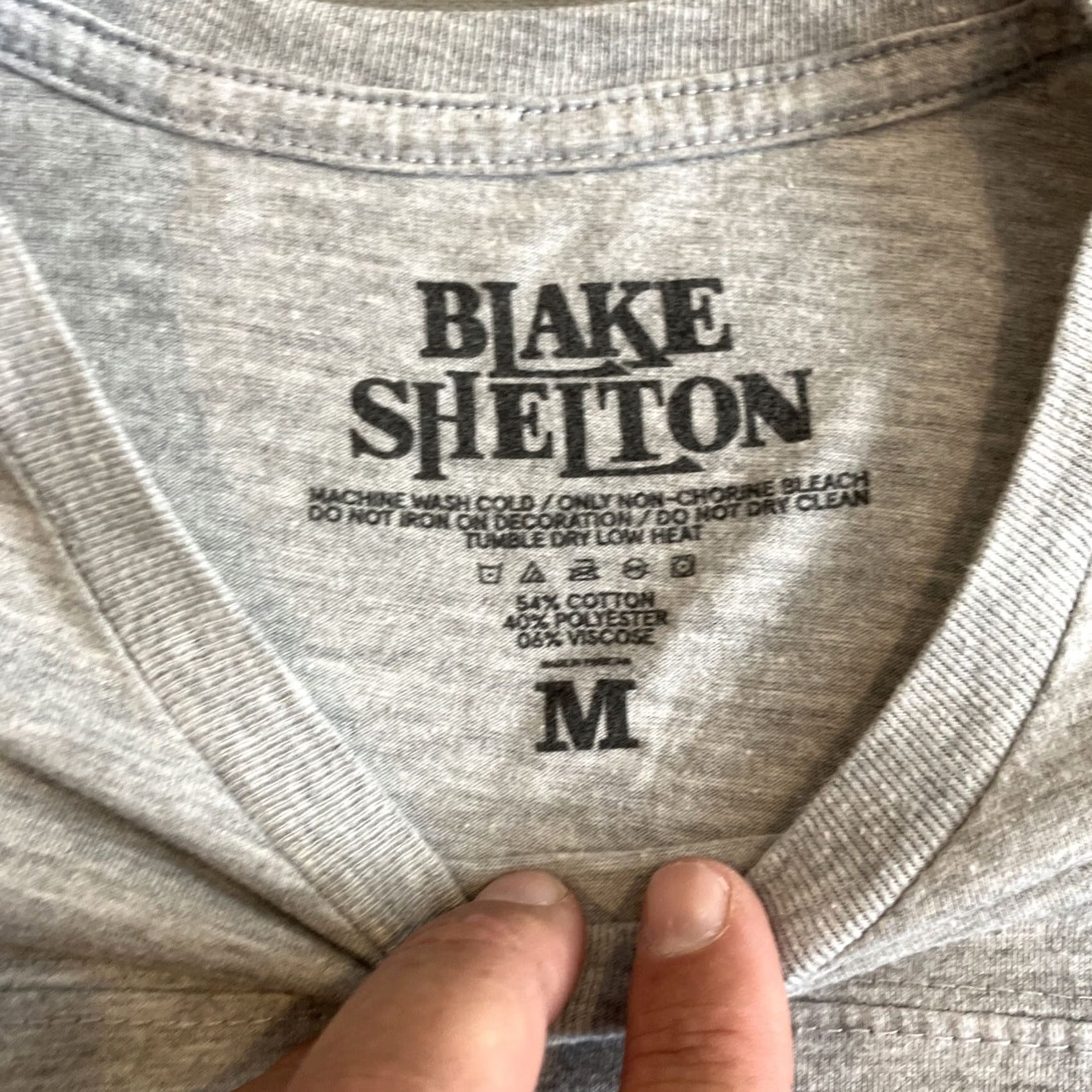 Vintage Blake Shelton Shirt Mens M Gray Graphic Tee Music Band She's Got a Way with Words Sober Sex Blow Future Size US M / EU 48-50 / 2 - 4 Thumbnail