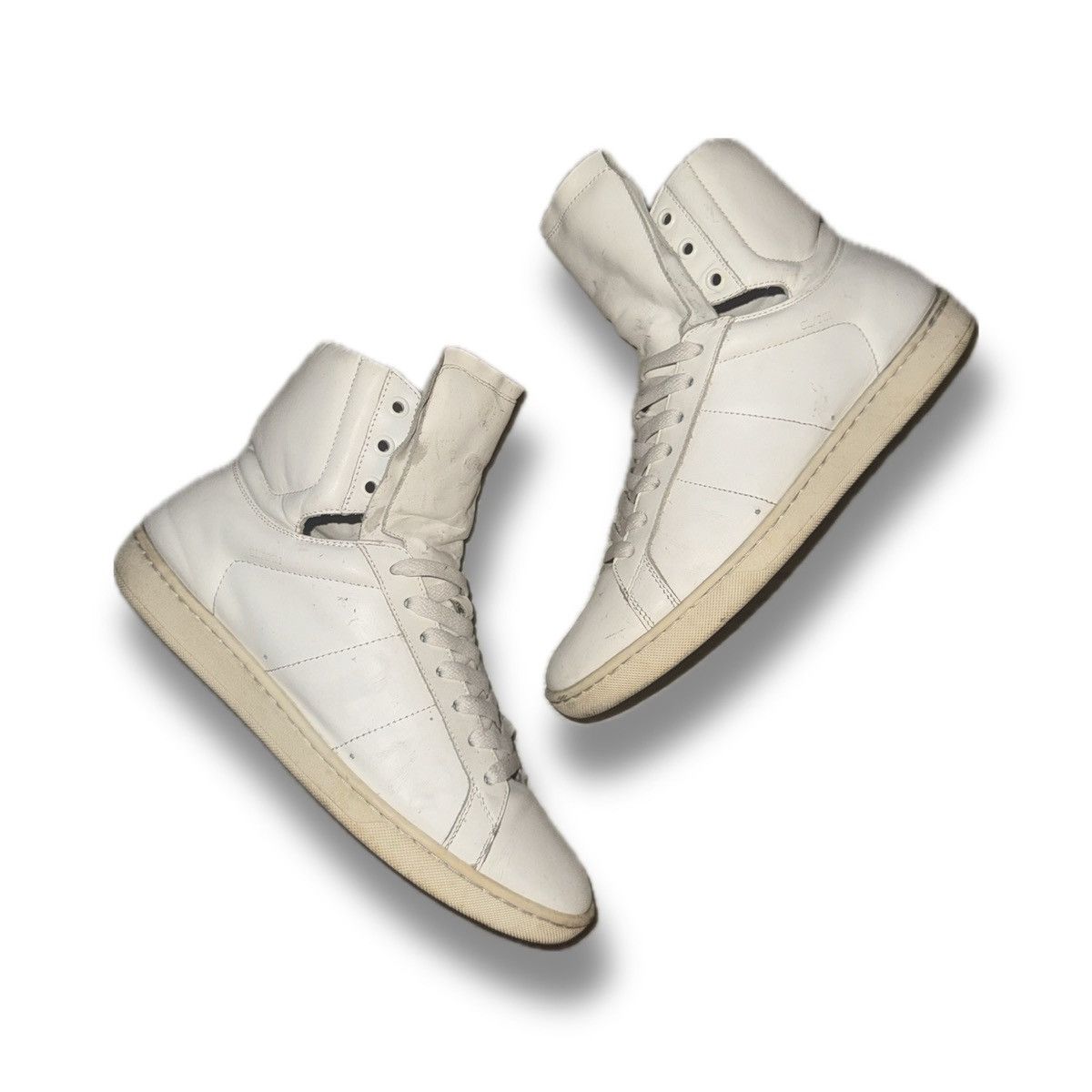Saint Laurent Paris Saint laurent paris SL/01H White High Tops Size US 6.5 / EU 39-40 - 1 Thumbnail