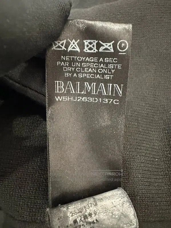 Balmain Balmain Men's Black Leather Jacket . Size US M / EU 48-50 / 2 - 8 Thumbnail