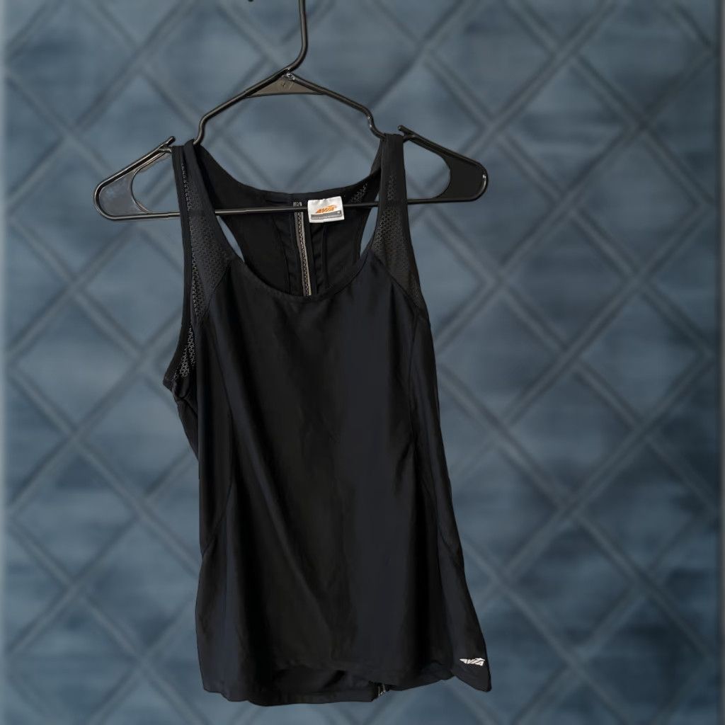 Avia Avia Tank Women's M Black Polyester Blend Performance Tank Top Racerback Short Sleeve Pullover Activewear Gym & Training Summer Womens M Black Stripe? Size M / US 6-8 / IT 42-44 - 1 Thumbnail