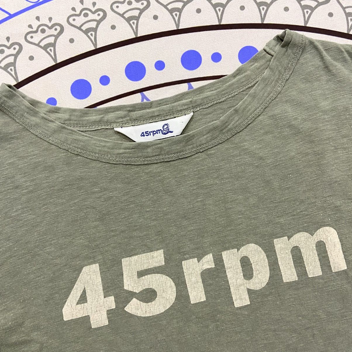 45rpm × Japanese Brand × Vintage Vintage 90s 45rpm Spellout 3/4 Sleeve Size US S / EU 44-46 / 1 - 4 Thumbnail