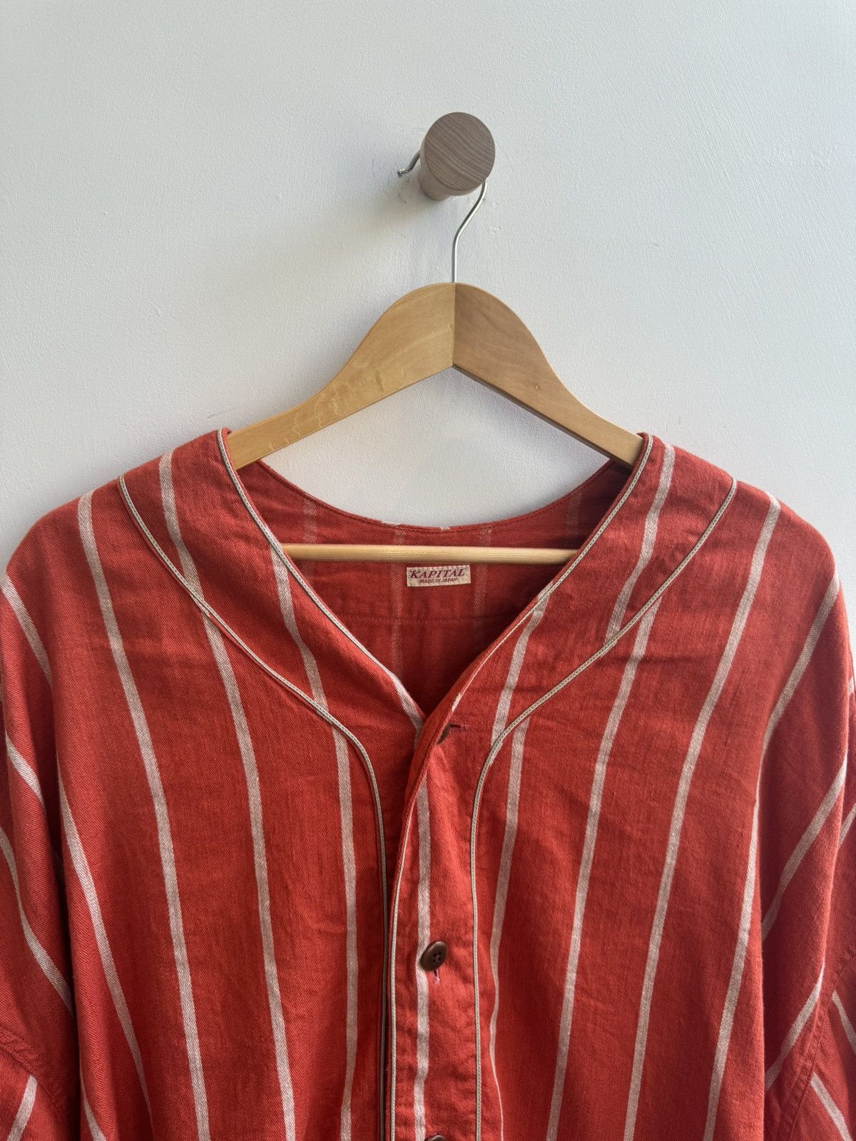 Kapital Kapital Linen Long Striped Baseball Jersey Size S / US 4 / IT 40 - 2 Thumbnail