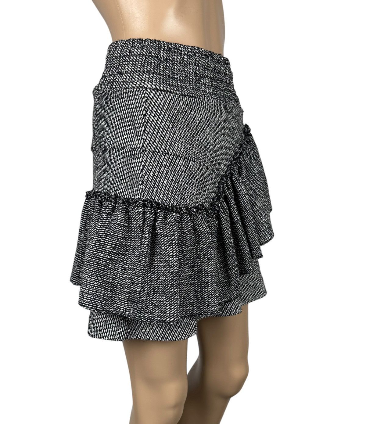 Maje Maje Mini Skirt Pleated Ruffle Cotton size 1 Size 26" / US 2 / IT 38 - 3 Thumbnail