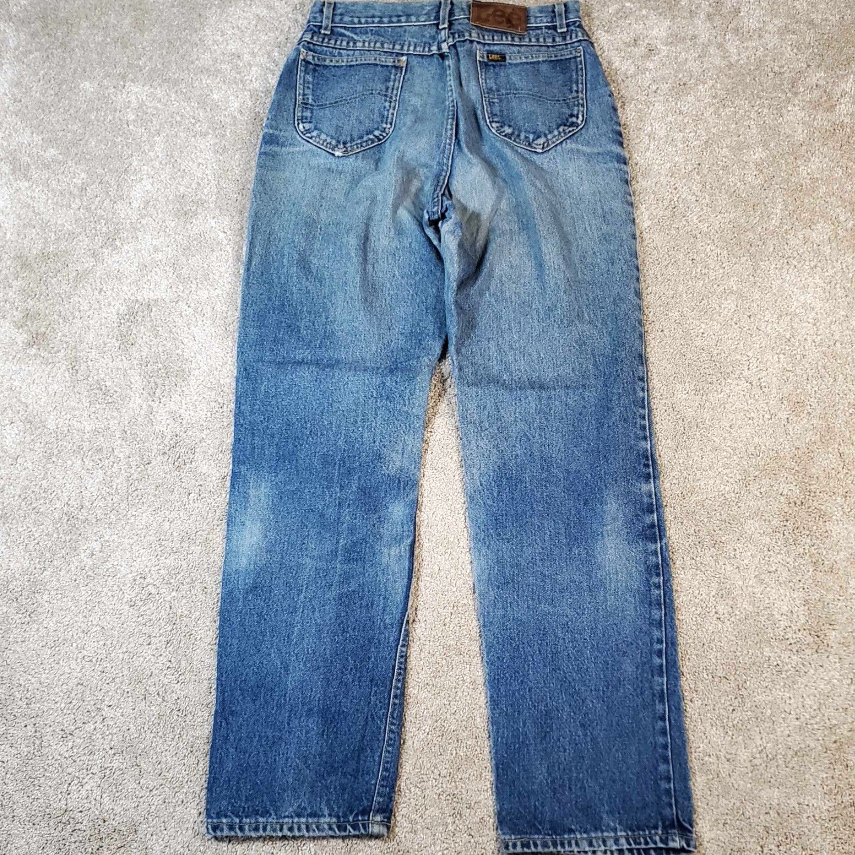 Lee VINTAGE Lee Jeans Women’s 13M Blue Medium Wash Straight Leg Made In USA Size 34" / US 12 / IT 48 - 3 Thumbnail