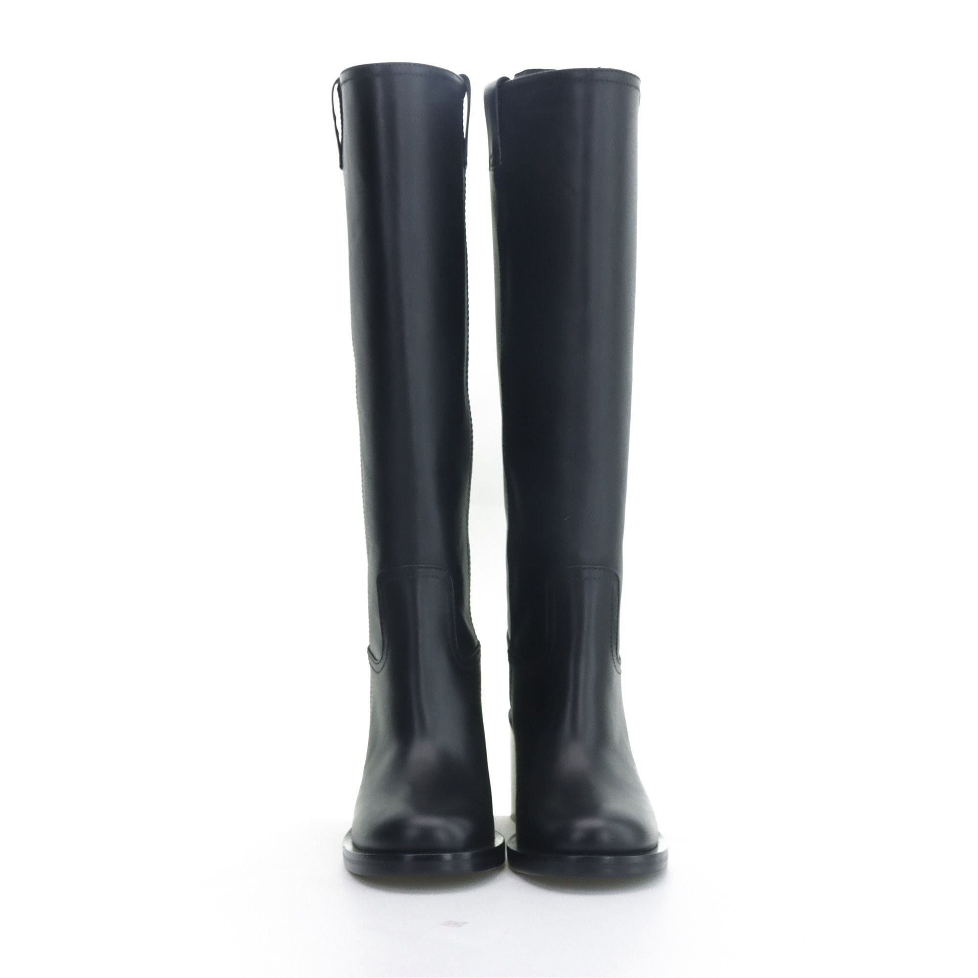 Miu Miu Miu Miu Black Leather Block Heel Boots Size 36 Size US 6 / IT 36 - 1 Thumbnail