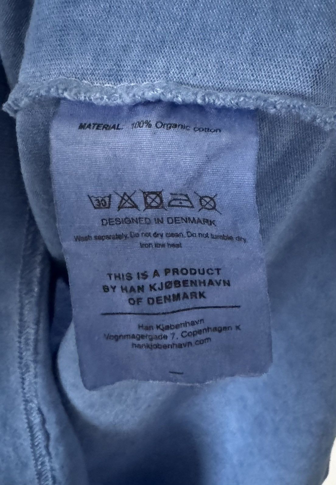 Han Kjobenhavn Han Kjobenhavn washed blue cotton t-shirt M Size US M / EU 48-50 / 2 - 3 Thumbnail