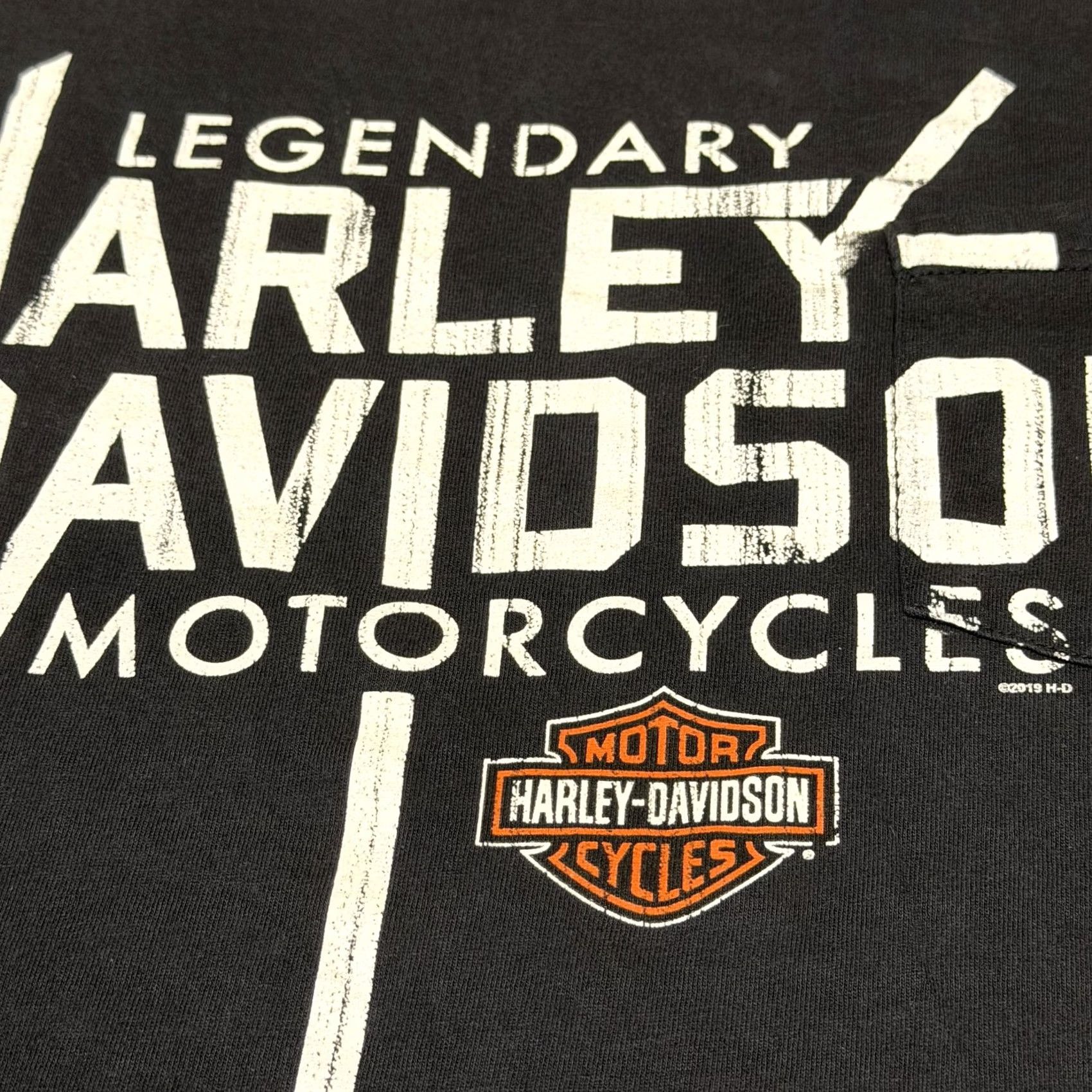 Harley Davidson Harley-Davidson Shirt Mens 2XL Gray Pocket Barnett El Paso Texas Motorcycle Tee Size US XXL / EU 58 / 5 - 4 Thumbnail