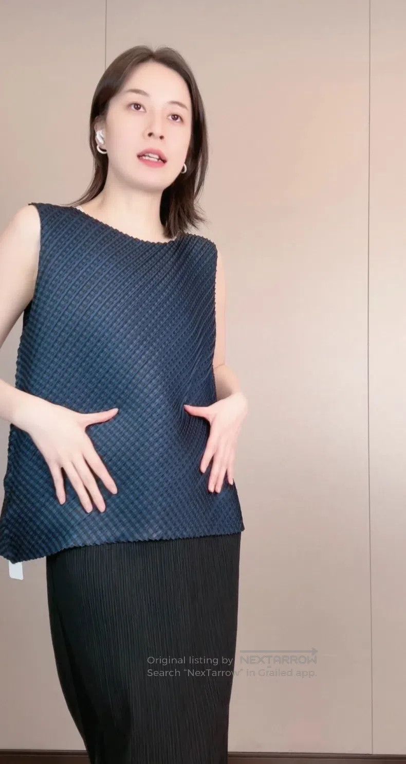 Issey Miyake Issey Miyake Plaid Asymmetric Top Size L / US 10 / IT 46 - 5 Thumbnail