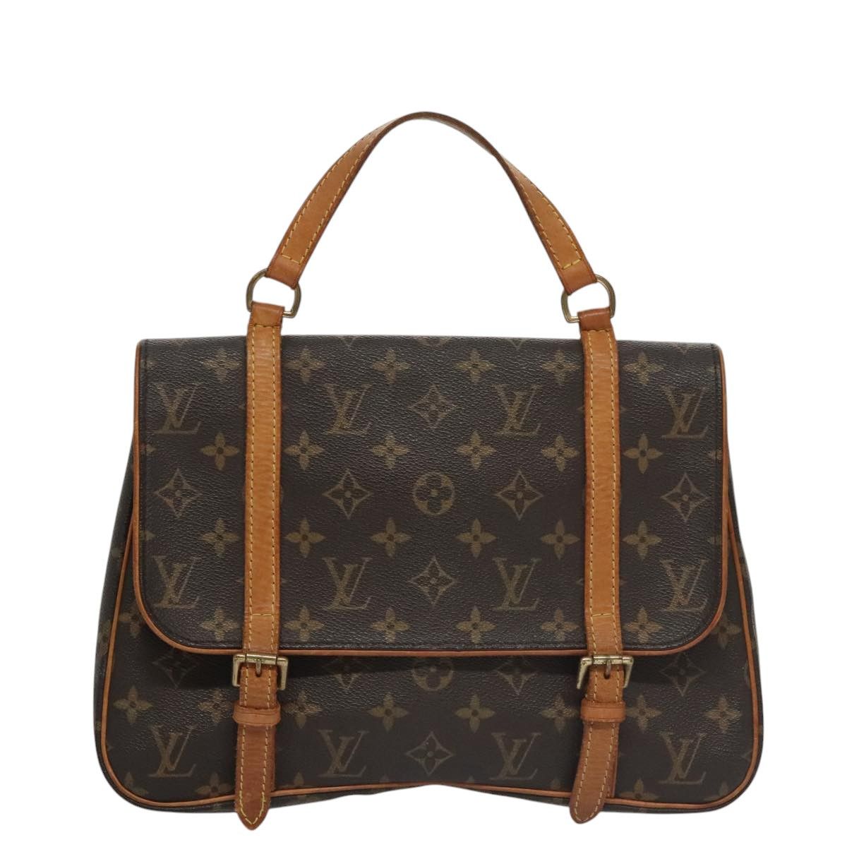 Marelle Brown Canvas Backpack Bag (Pre-Owned)