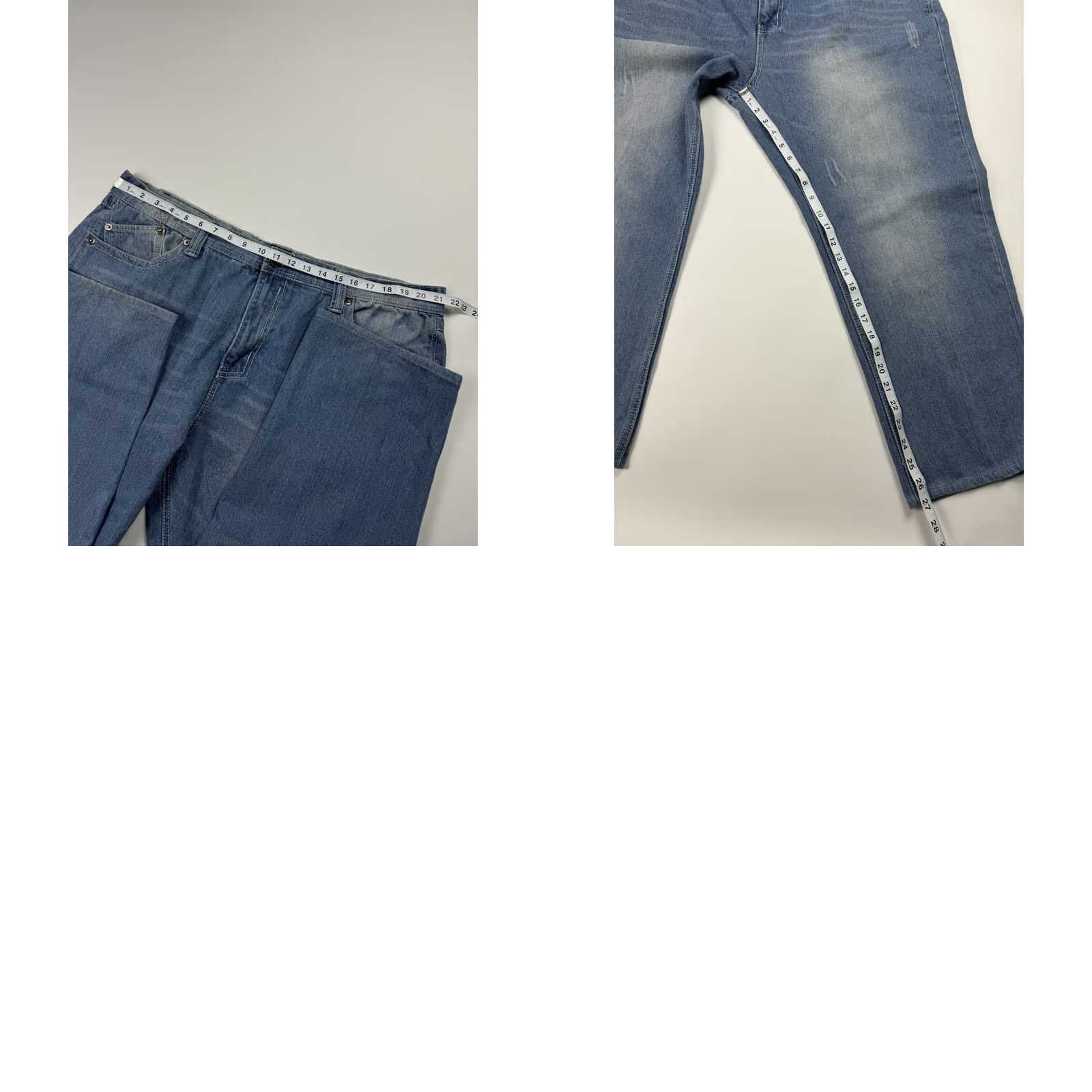 Vintage VINTAGE Royal Blue Jeans Mens Sz 44x32 fits 43x27 Wide Baggy South Pole Style Size US 44 / EU 60 - 8 Thumbnail