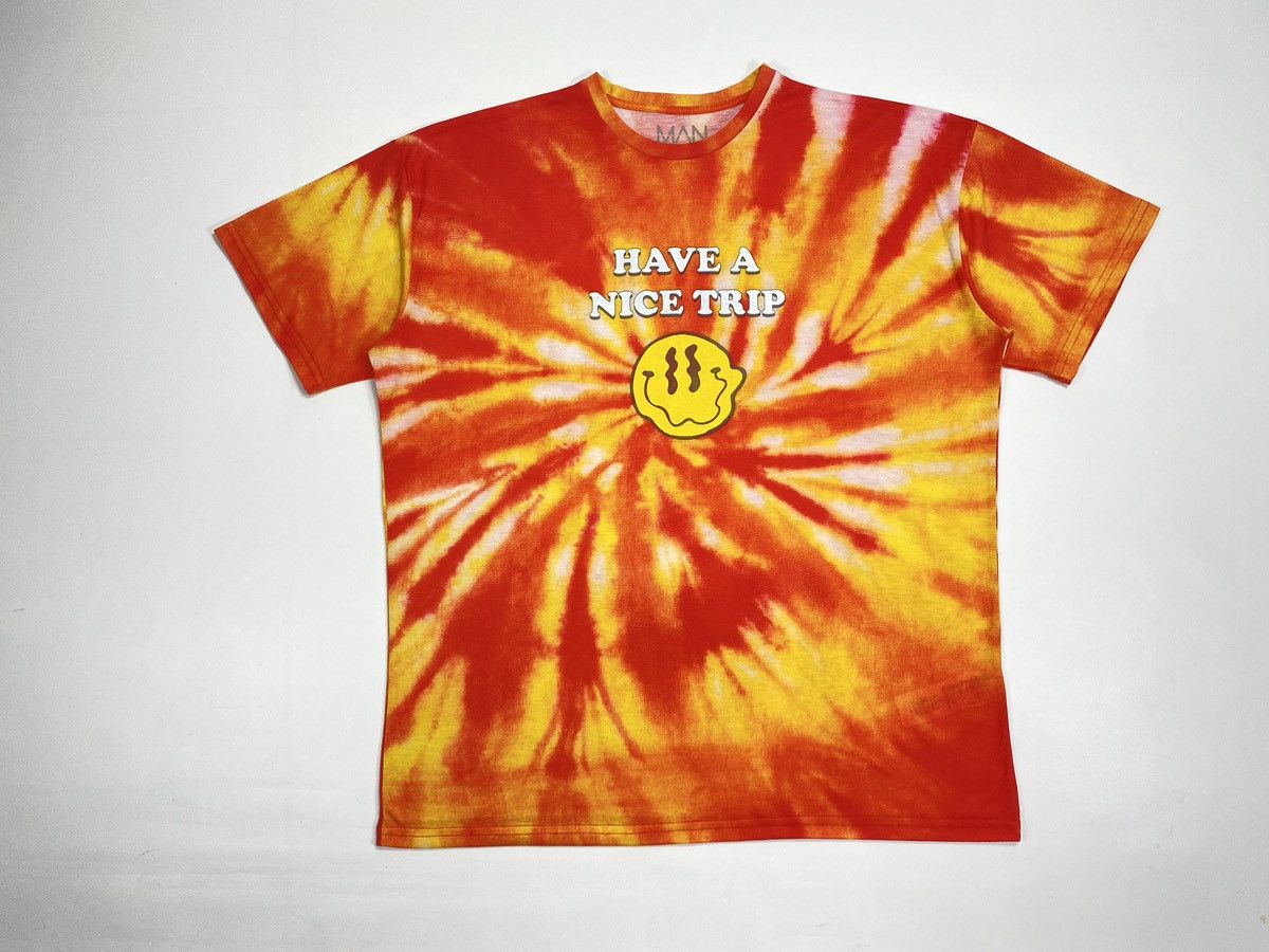 Vintage 🔥LASTDROP🔥 Have A Nice Trip Psychedelic Smiley Tie Dye Size US XL / EU 56 / 4 - 9 Thumbnail