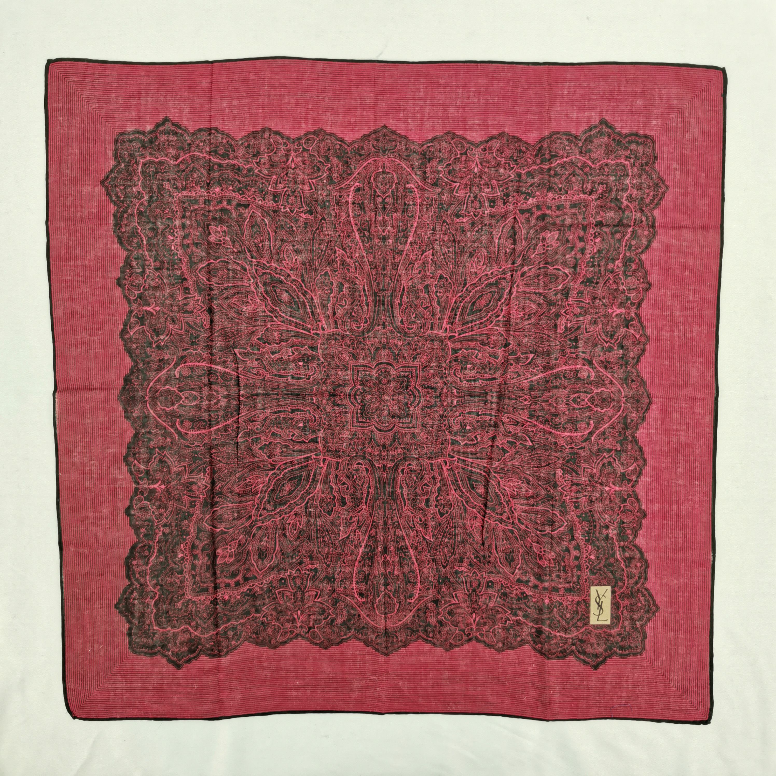 Vintage Vintage Yves Saint Laurent Handkerchief 56789 Size ONE SIZE - 2 Thumbnail