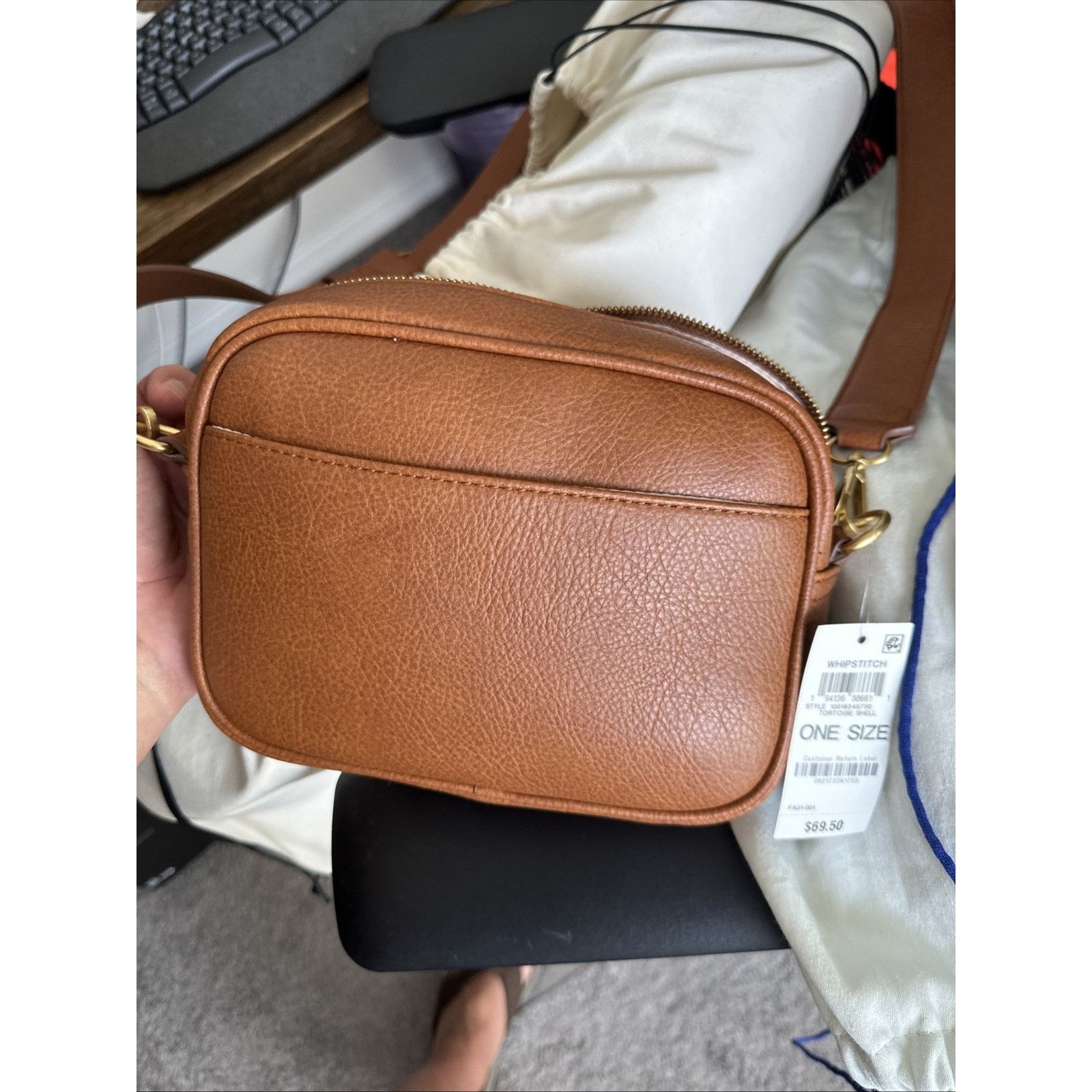 Other Style & Co Whip-stitch Crossbody Bag Brown Faux Leather $69 Size ONE SIZE - 5 Thumbnail