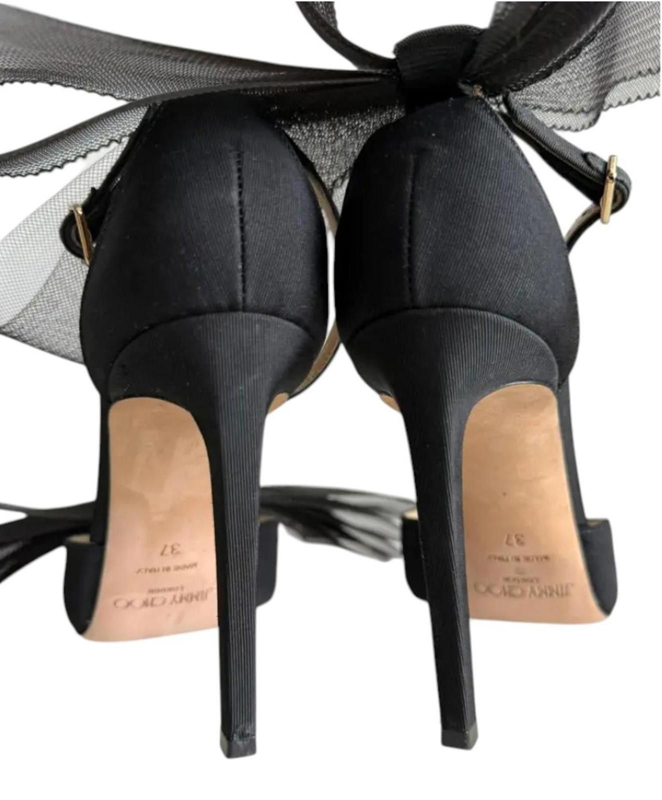 Jimmy Choo Jimmy Choo Averly 100 bow ankle strap pumps Size US 7.5 / IT 37.5 - 7 Thumbnail