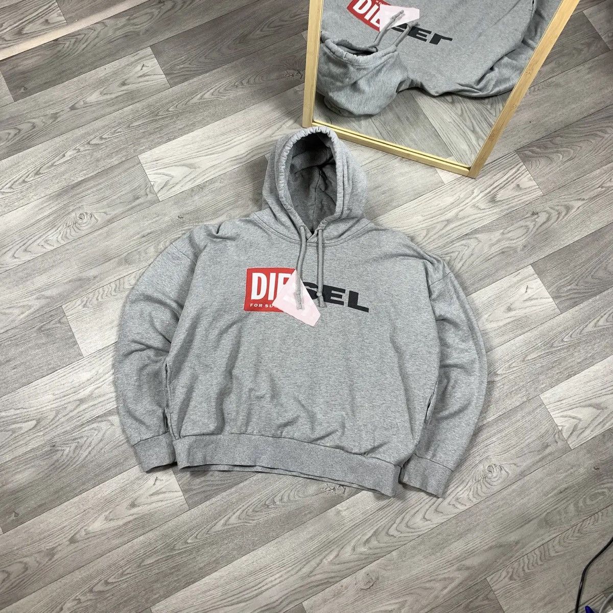 Diesel Diesel vintage Y2K big logo baggy hoodie Size US XL / EU 56 / 4 - 1 Thumbnail