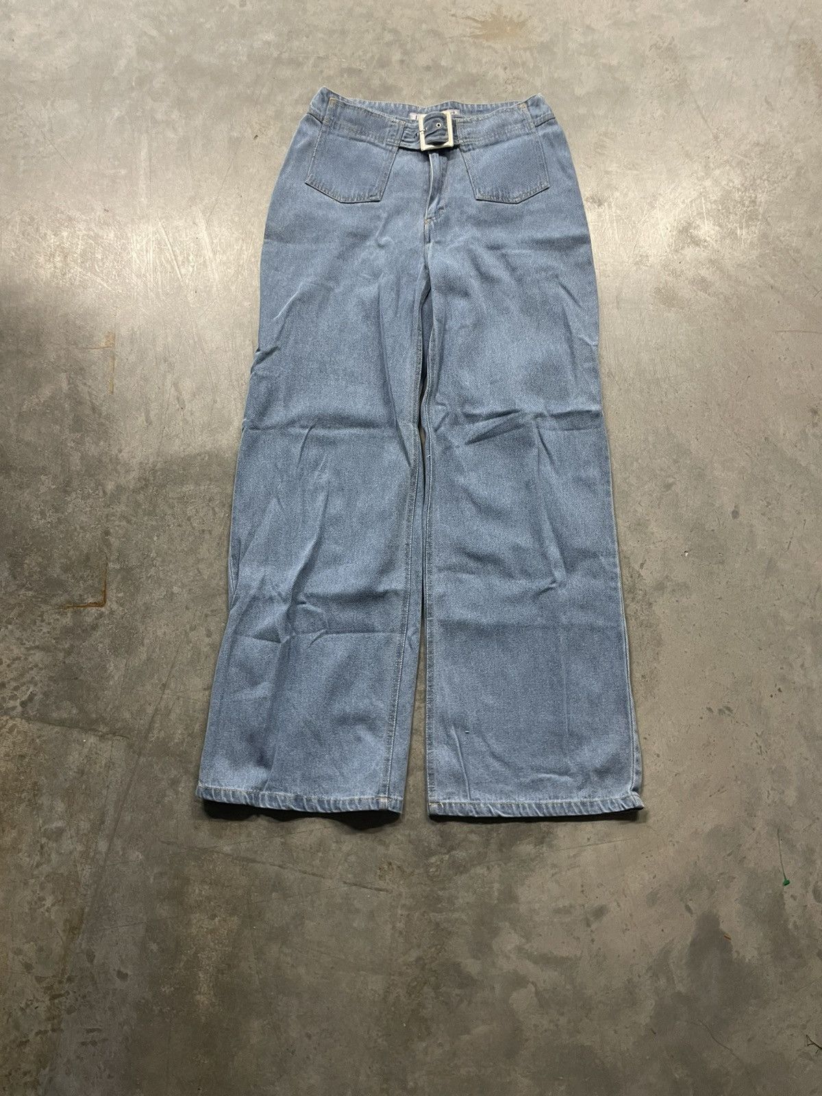 Vintage 70s Belted Baggy Jeans (30x32)