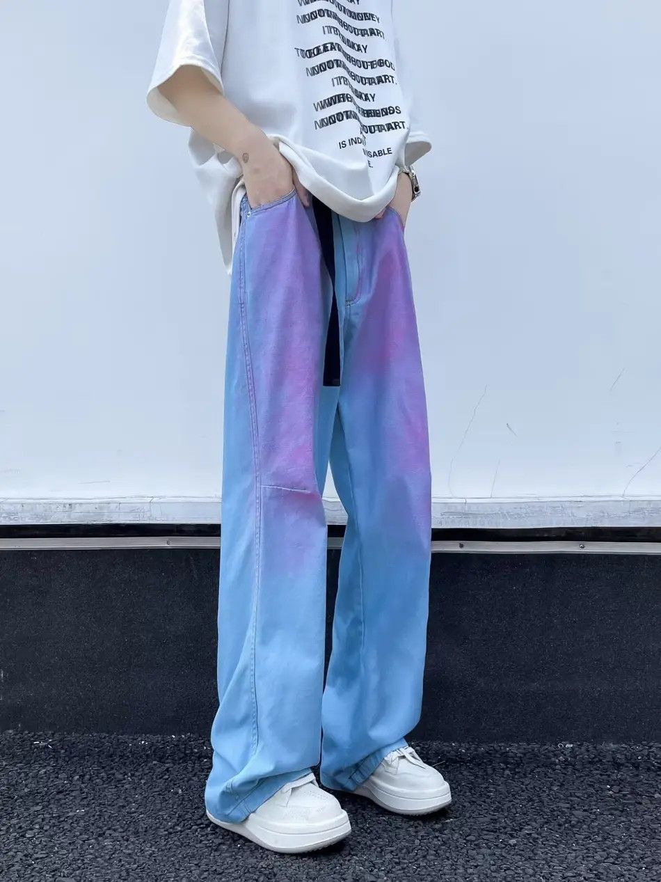 Japanese Brand × Jean Retro loose straight leg high street jeans Size US 32 / EU 48 - 1 Thumbnail