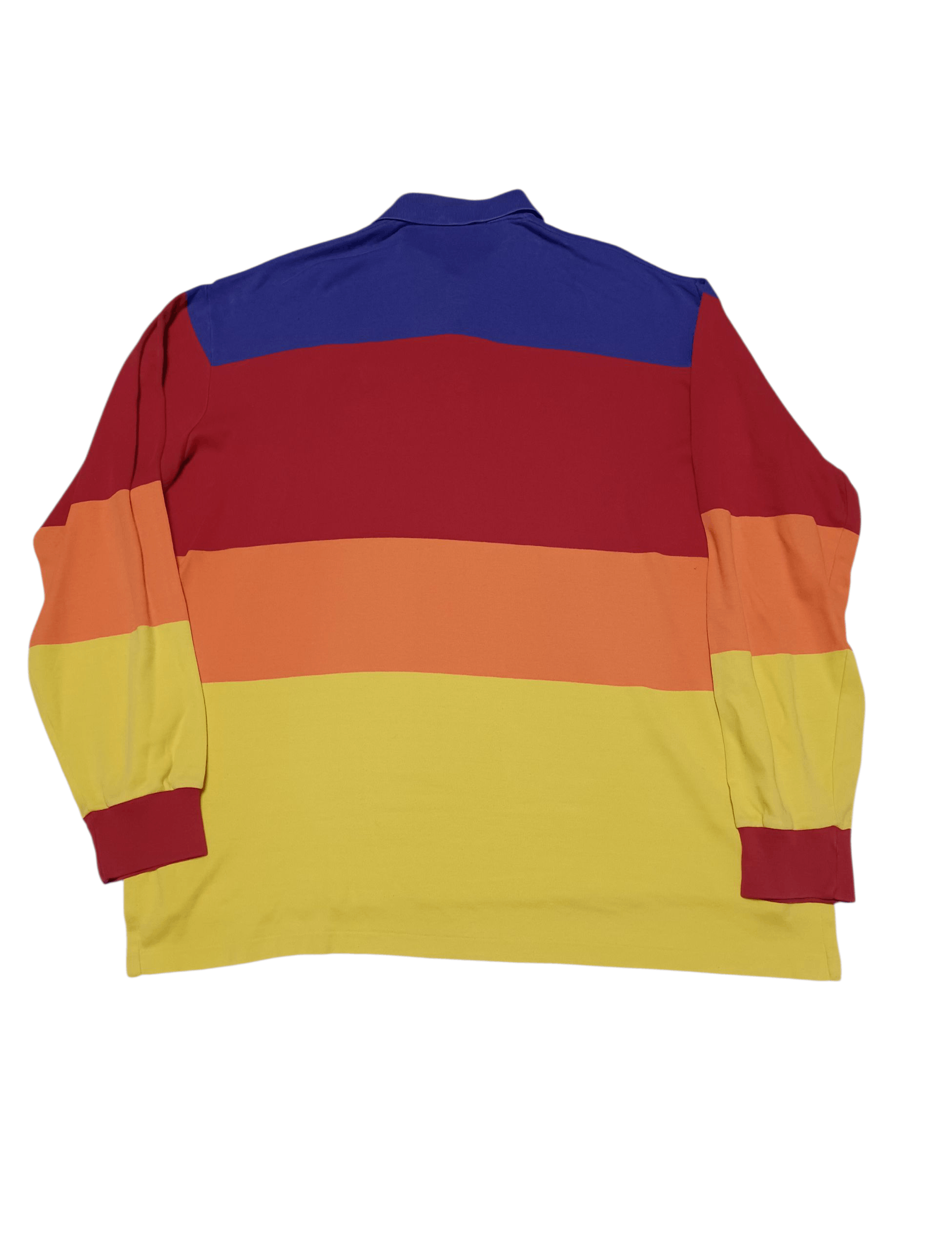 Polo Ralph Lauren POLO RALPH LAUREN VINTAGE LUXURY STRIPED RUGBY SHIRT Size US XL / EU 56 / 4 - 3 Thumbnail