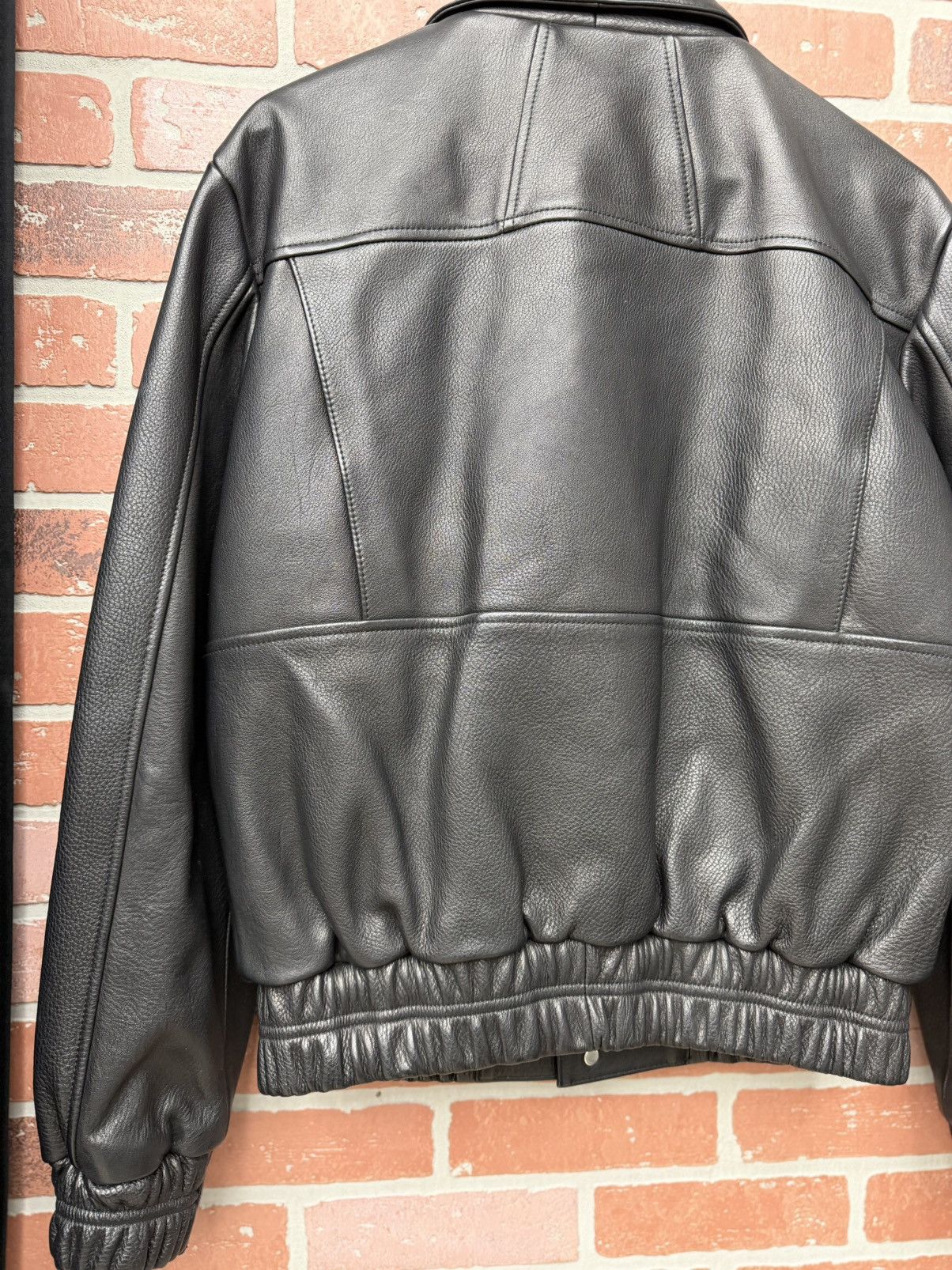 Rhude Size S - Rhude Newman Zip-Up Leather Jacket Retail $3,500 Size US S / EU 44-46 / 1 - 7 Thumbnail
