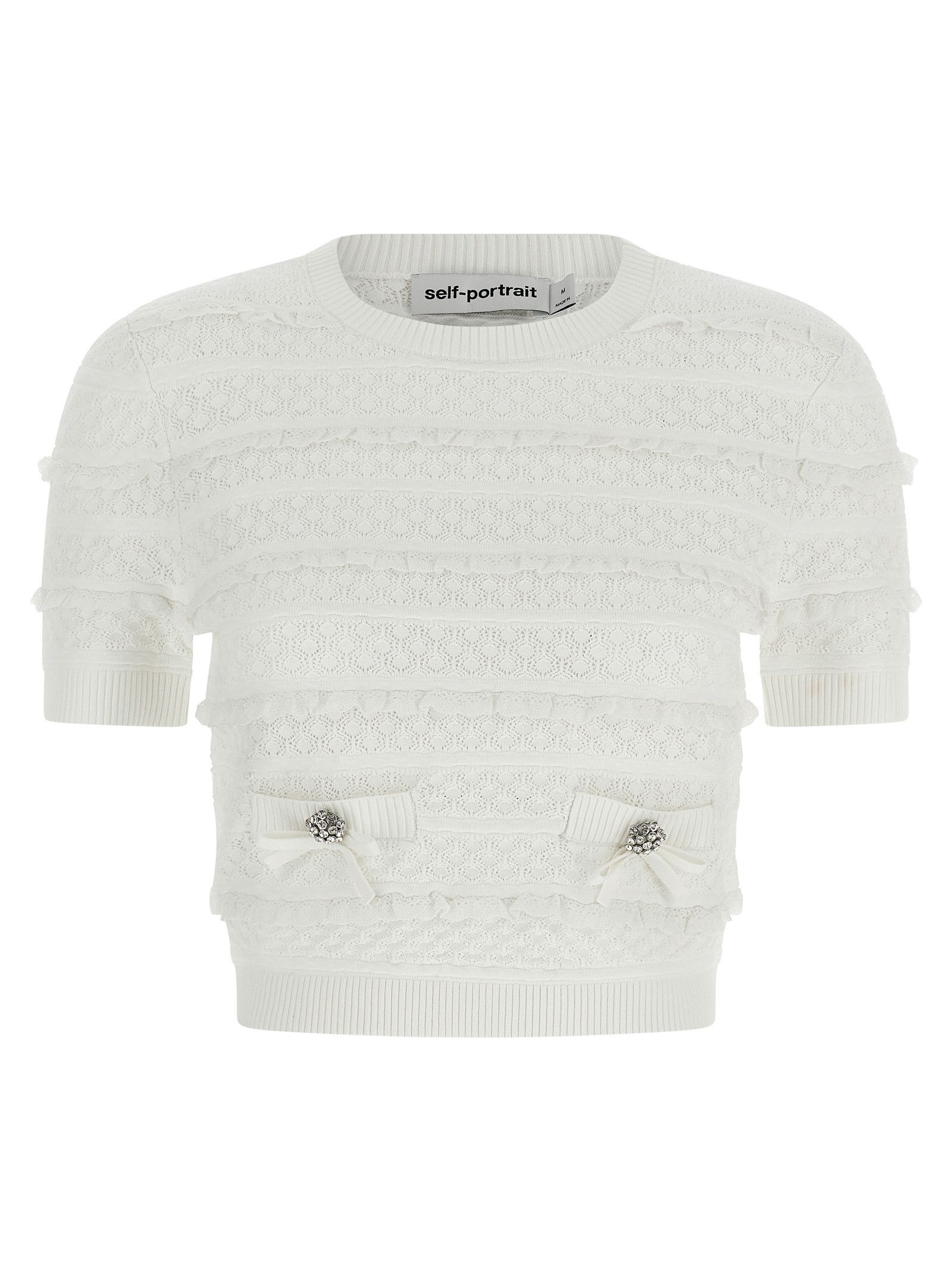 Self-Portrait 'Pointelle knit' top Size XS / US 0-2 / IT 36-38 - 1 Thumbnail