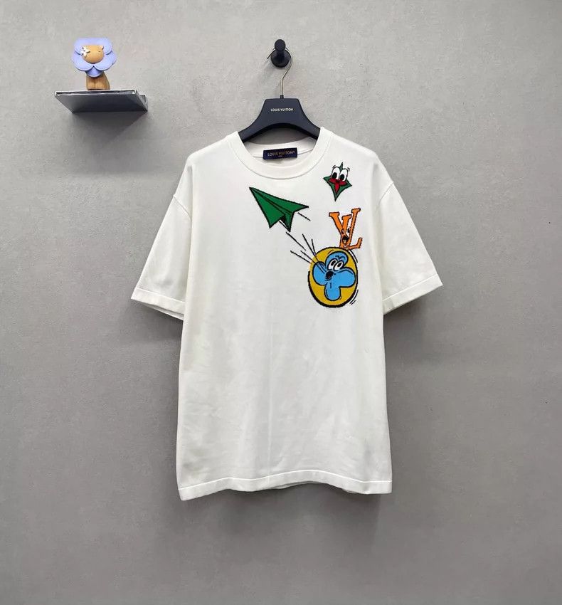 Louis Vuitton Louis Vuitton Cartoon pattern intarsia round neck short sle Size US L / EU 52-54 / 3 - 1 Thumbnail