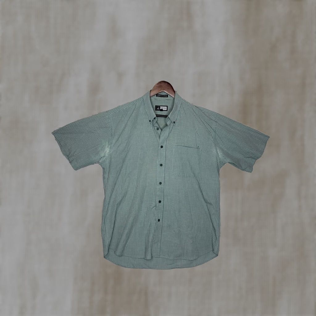 Beverly Hills Polo Club Beverly Hills Polo Club Men's Short Sleeve Plaid Button-Down Shirt Large Size US L / EU 52-54 / 3 - 1 Thumbnail