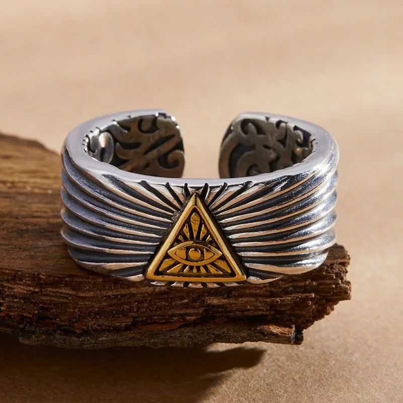 Other Retro Golden Eye Ring Size ONE SIZE - 1 Thumbnail