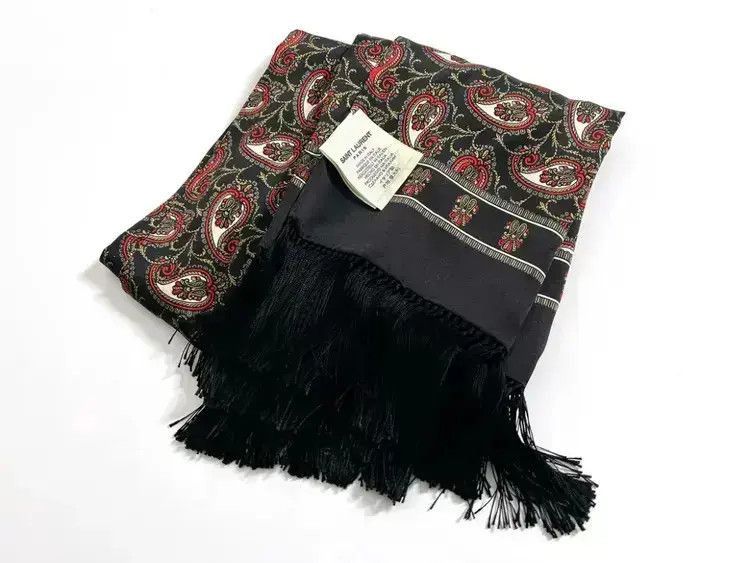 Saint Laurent Paris Saint Laurent Paris 16AW Runway Scarf-2507 Size ONE SIZE - 3 Thumbnail