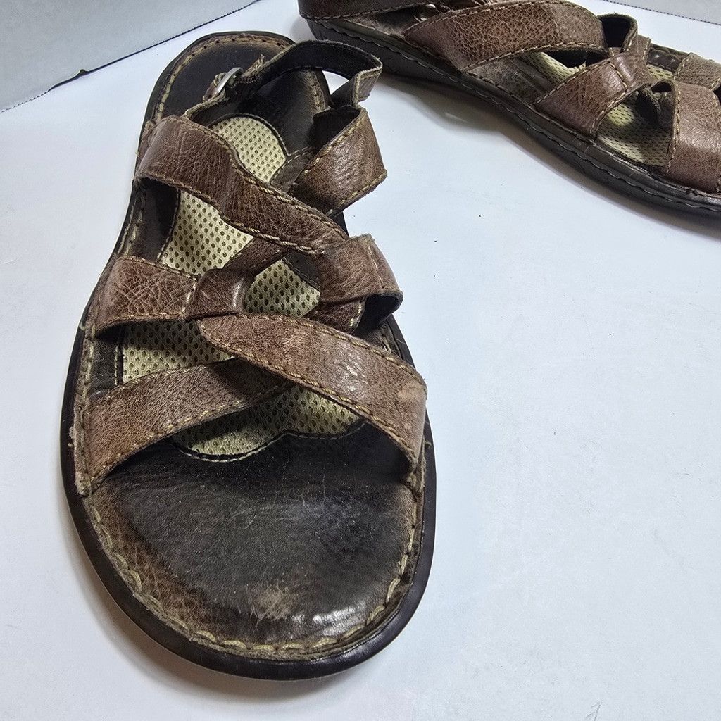Born Born Brown Strappy Sandals Size US 10 / IT 40 - 4 Thumbnail