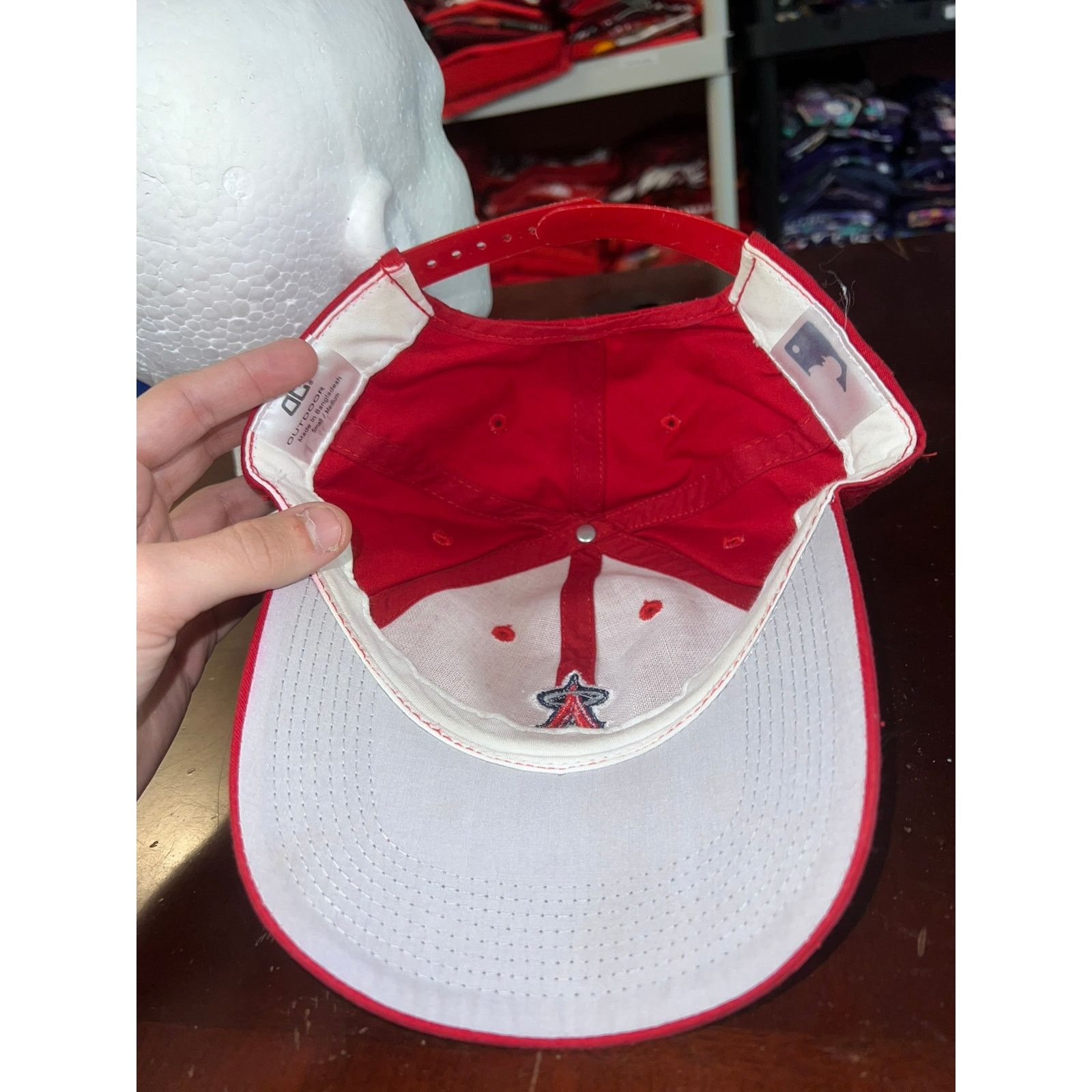 MLB Los Angeles Angels Hat MLB Baseball Cap Headwear Snapback Size ONE SIZE - 6 Thumbnail
