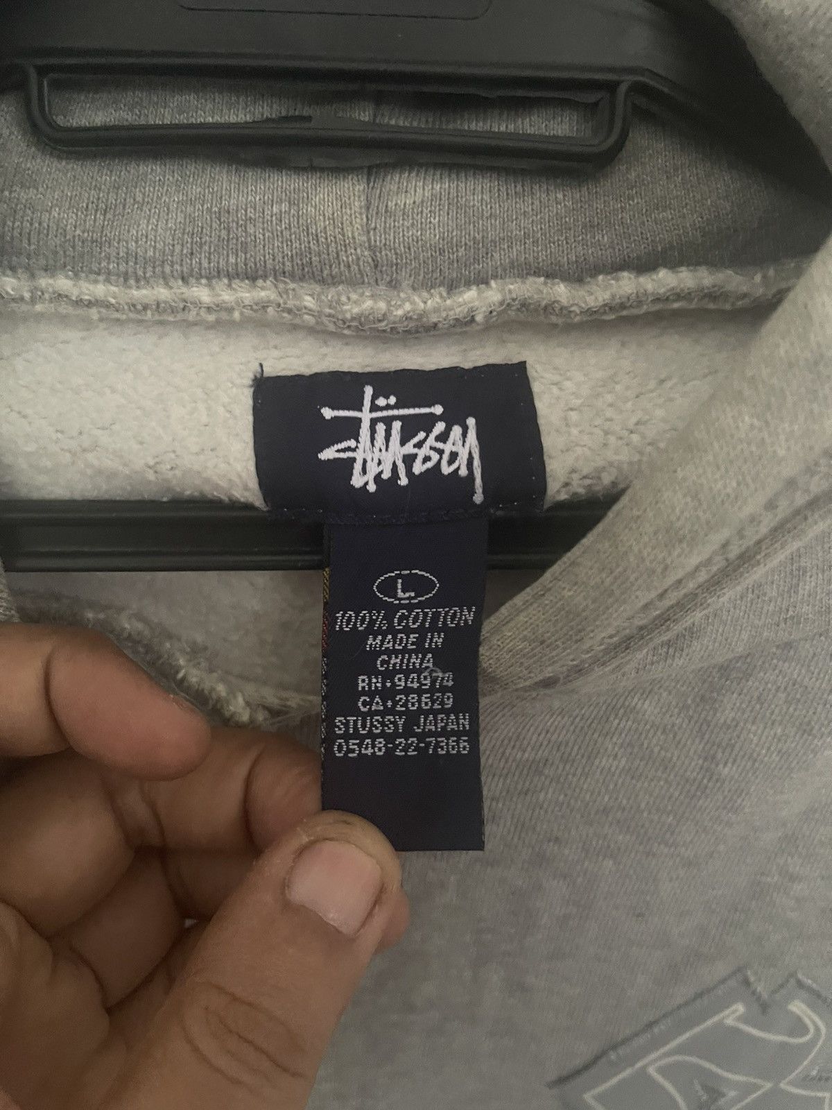 Stussy Vintage 90s Stussy Patch Hoodie Embroidered Size US L / EU 52-54 / 3 - 8 Thumbnail