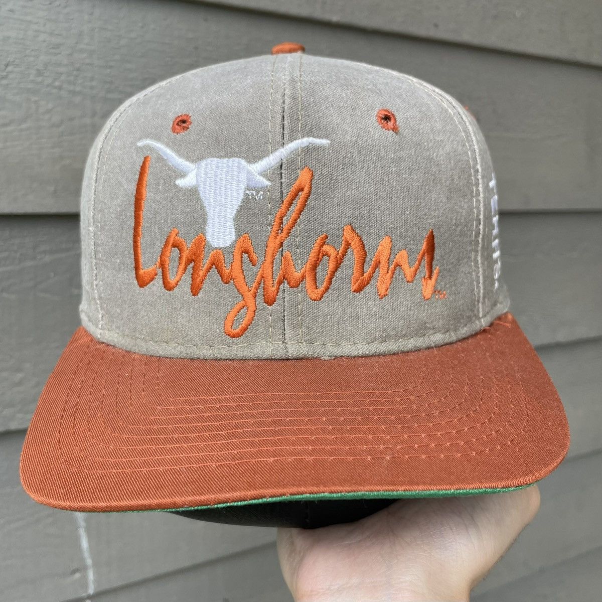 The Game Vintage 90s The Game Texas Longhorns Snapback Hat Grey Size ONE SIZE - 1 Thumbnail