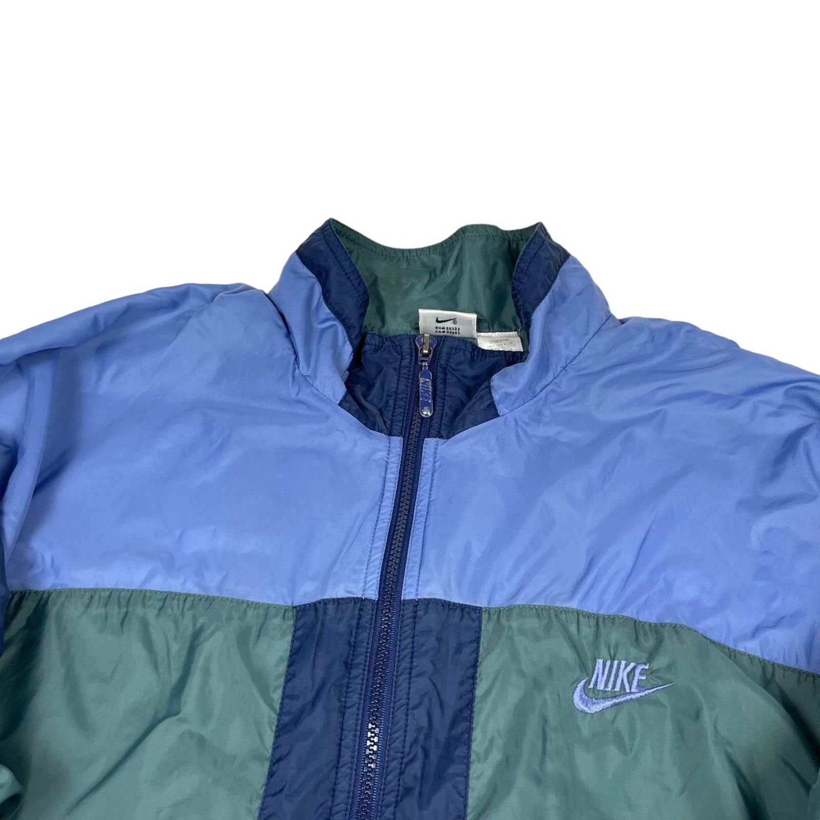 Nike × Vintage Vintage Nike 90s Windbreaker Jacket Size M Navy/purple Size US M / EU 48-50 / 2 - 4 Thumbnail