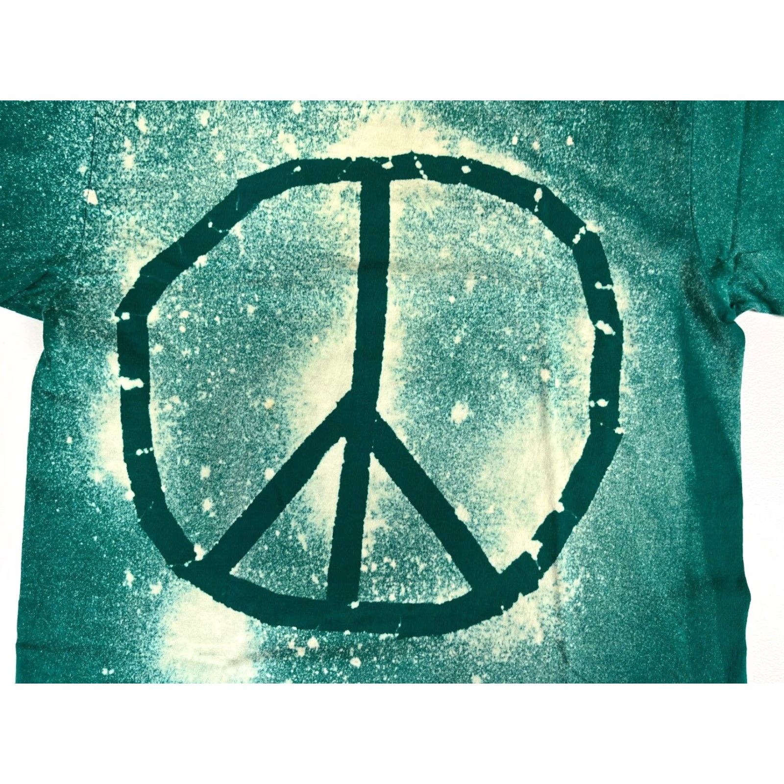 Vintage GEAR FOR SPORTS Vintage Unisex Adults T-Shirt 90s Peace Sign Tie Dye Made in USA Sz S Green Size US S / EU 44-46 / 1 - 3 Thumbnail