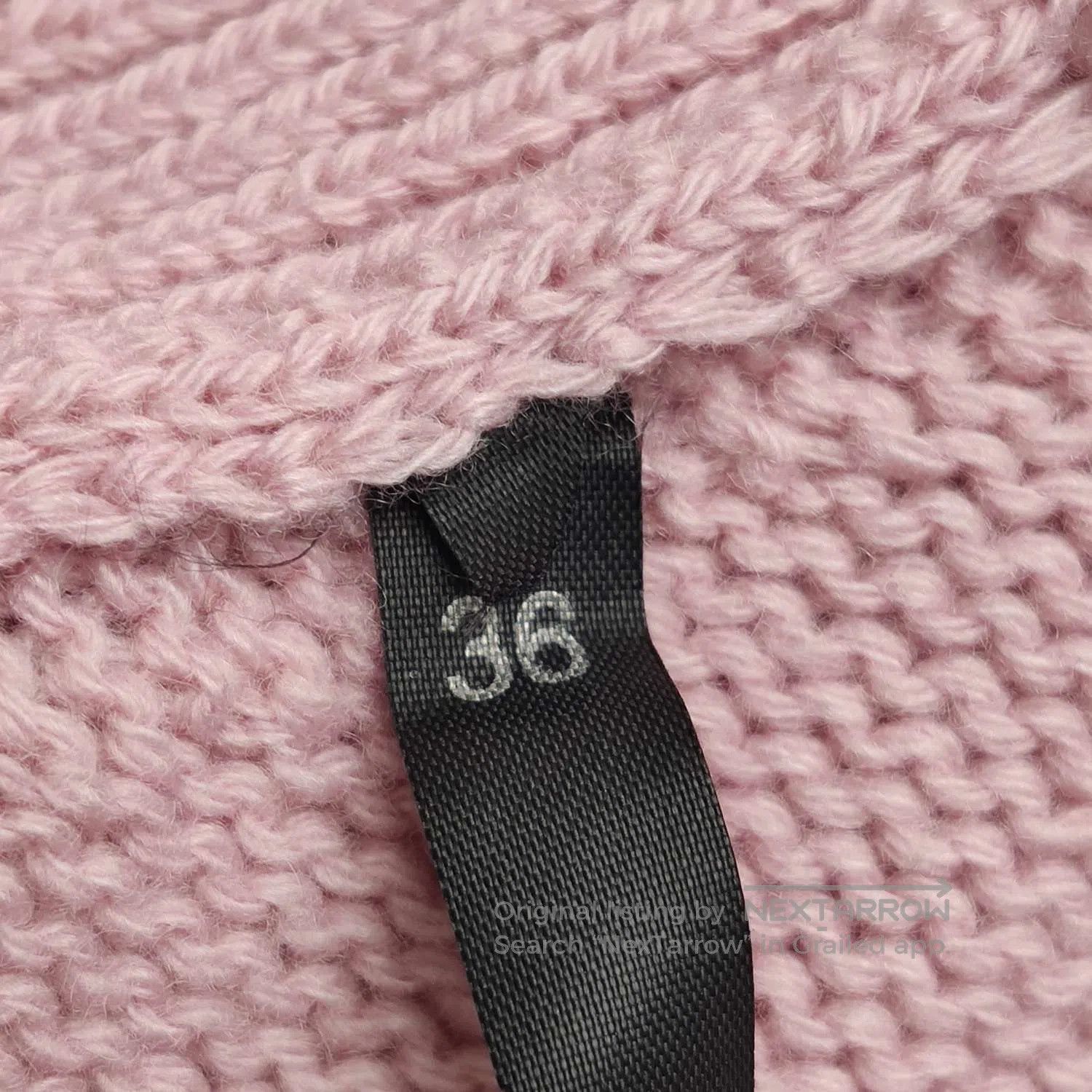 Dior Christian Dior Pink Ruffled Sleeve Knit Sweater. Size M / US 6-8 / IT 42-44 - 3 Thumbnail
