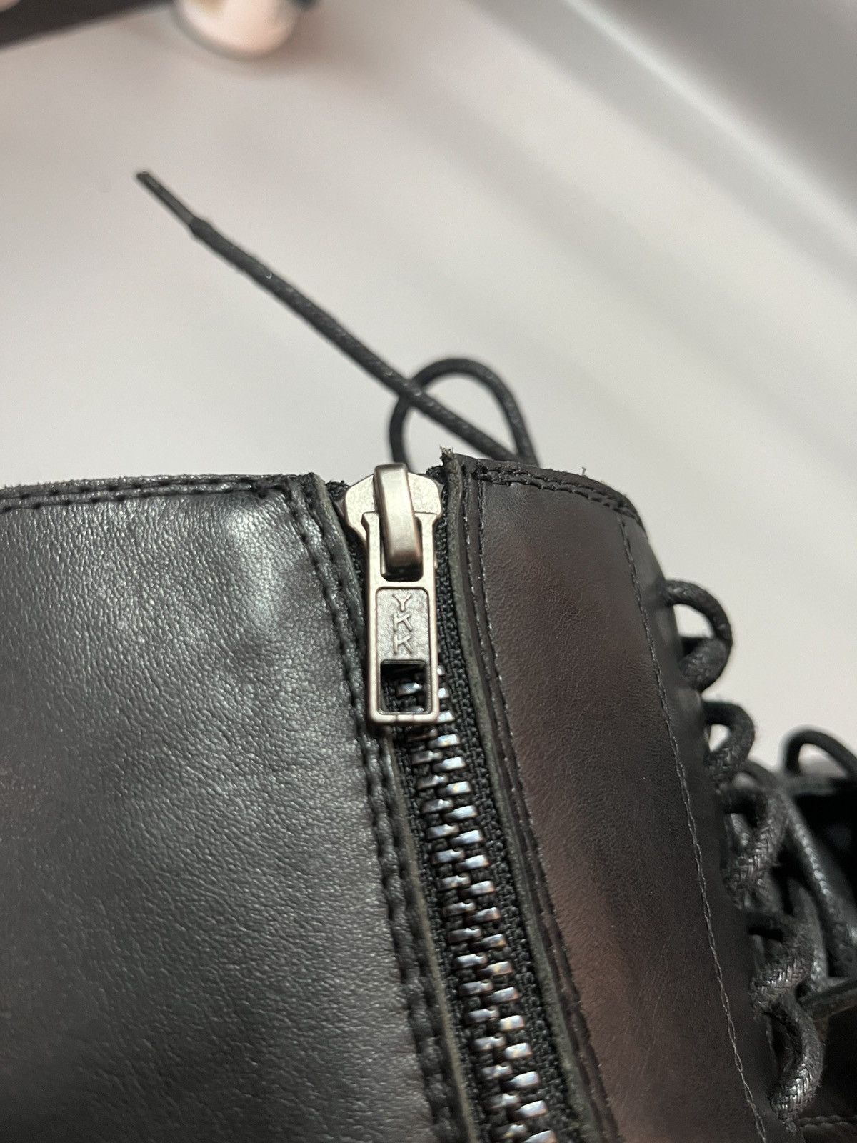 Ann Demeulemeester Ann Demeulemeester lace-up side zip combat boots Size US 10 / IT 40 - 7 Thumbnail