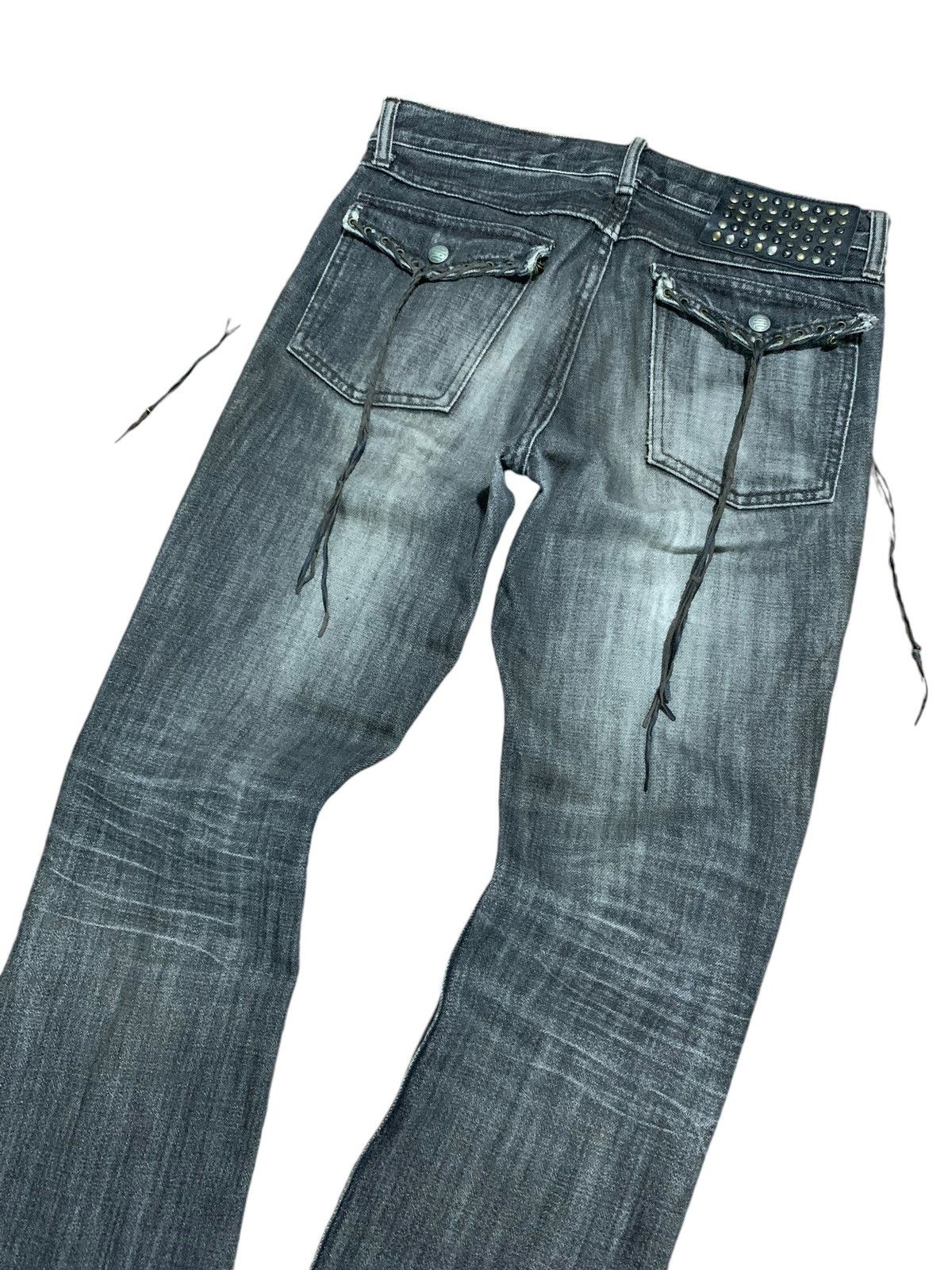 If Six Was Nine Schlussel leather laces pocket bootcut jeans Size US 29 - 8 Thumbnail