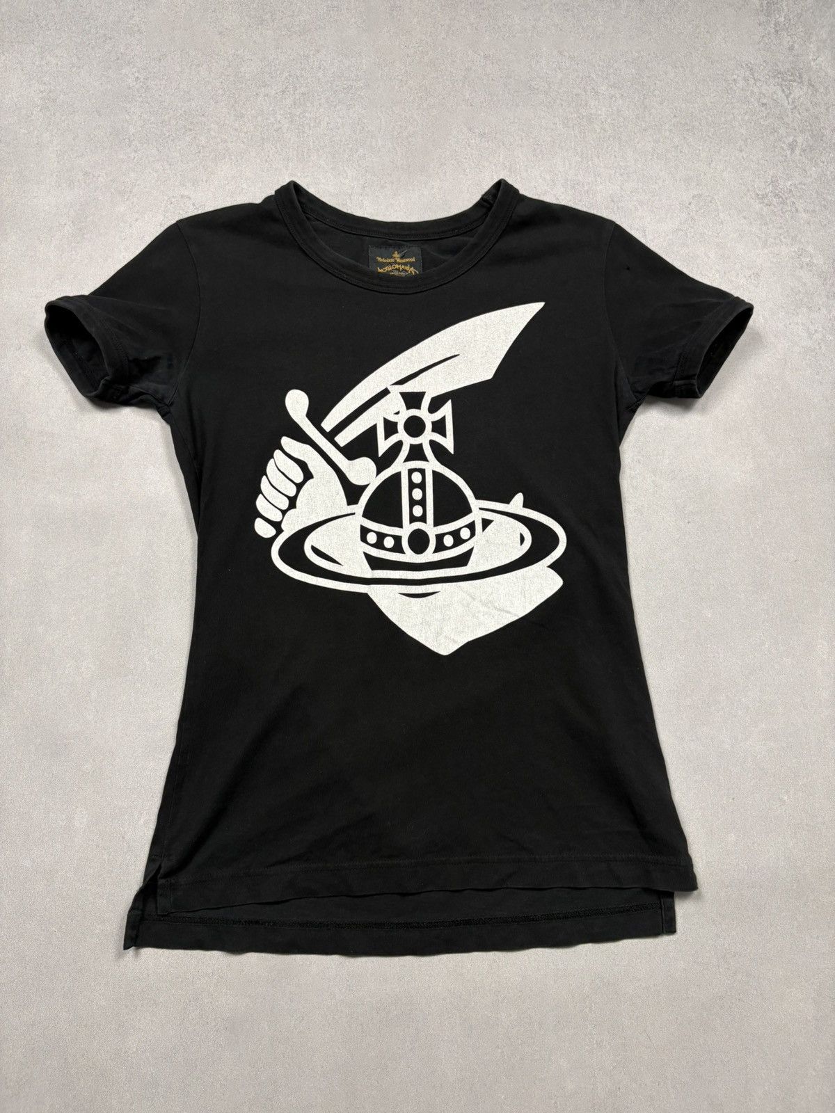Vivienne Westwood Anglomania Cutlass Orb Logo Graphic Tee XS