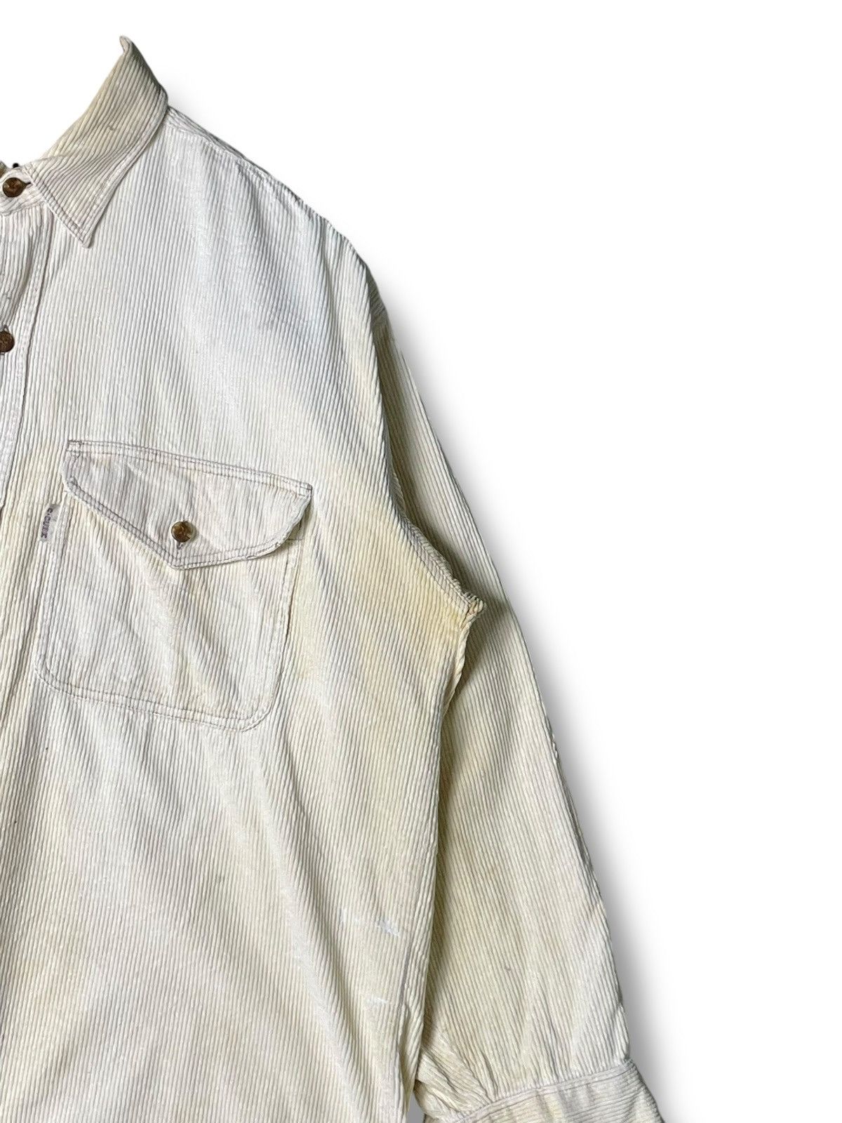 Japanese Brand Creation Cube Authentic Brand Corduroy Shirts (58) Size US M / EU 48-50 / 2 - 4 Thumbnail