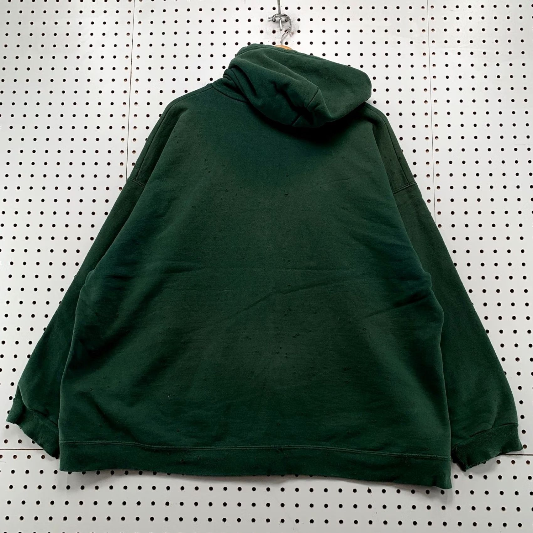 Hanes VINTAGE Hanes Hoodie Sweatshirt Mens 2XL Faded Green Full Zip Fleece Size US XXL / EU 58 / 5 - 2 Thumbnail