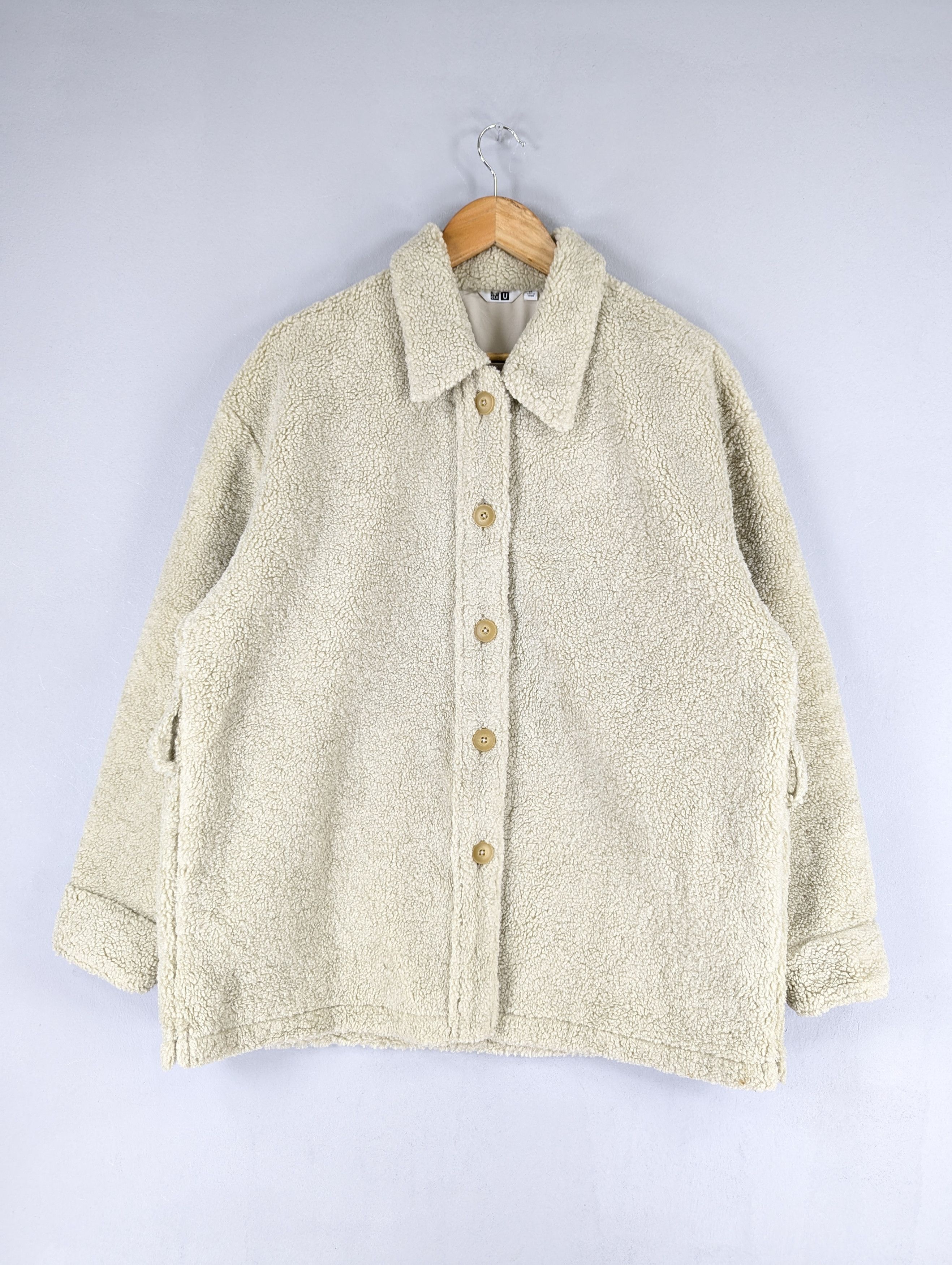 Christophe Lemaire Uniqlo X Christophe Lemaire Sherpa Button Ups Jacket Size US XL / EU 56 / 4 - 1 Thumbnail