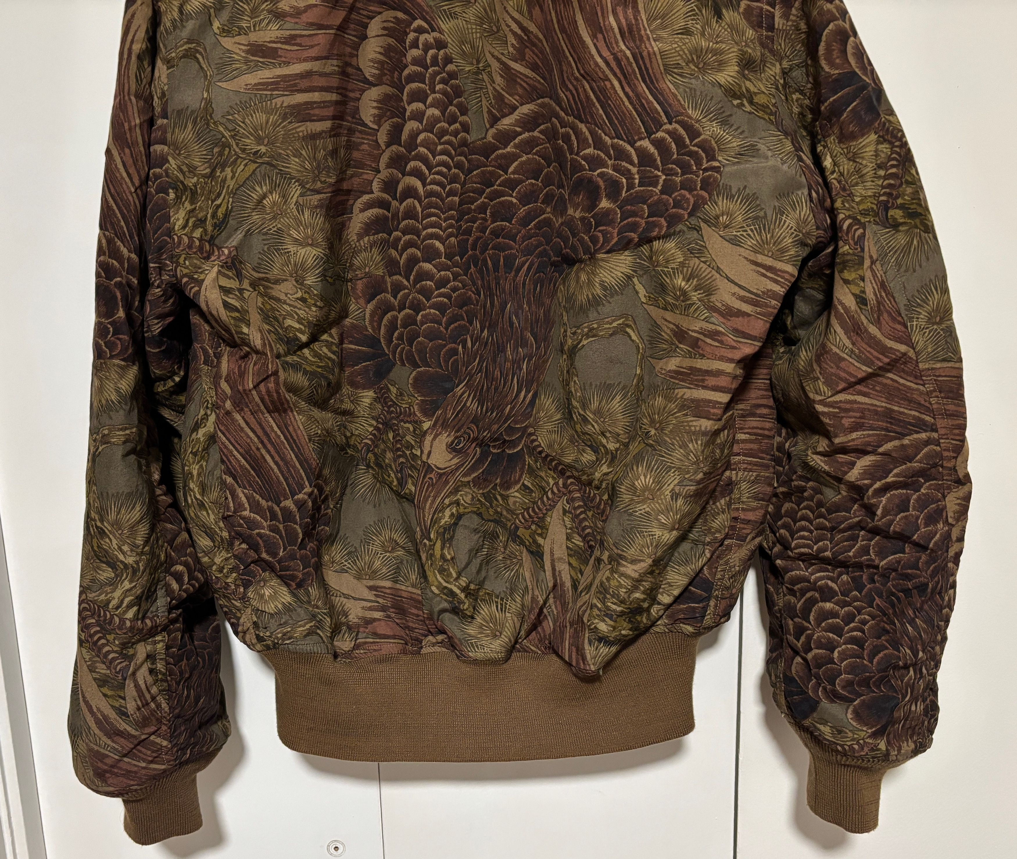 Polo Ralph Lauren $990 Double RL Olive Eagle Reversible Flight Jacket Size US M / EU 48-50 / 2 - 4 Thumbnail